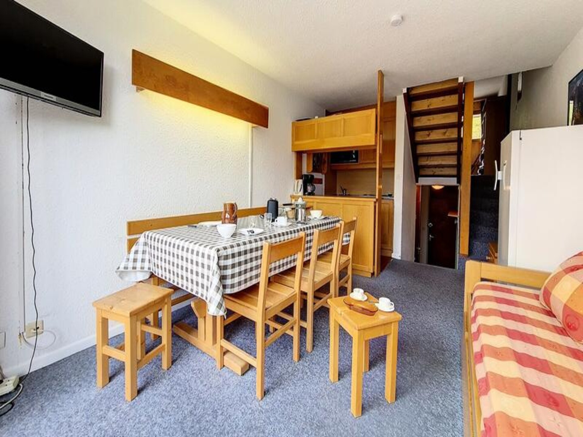 Triplex appartement op de piste in Les Menuires met panoramisch uitzicht - foto 8