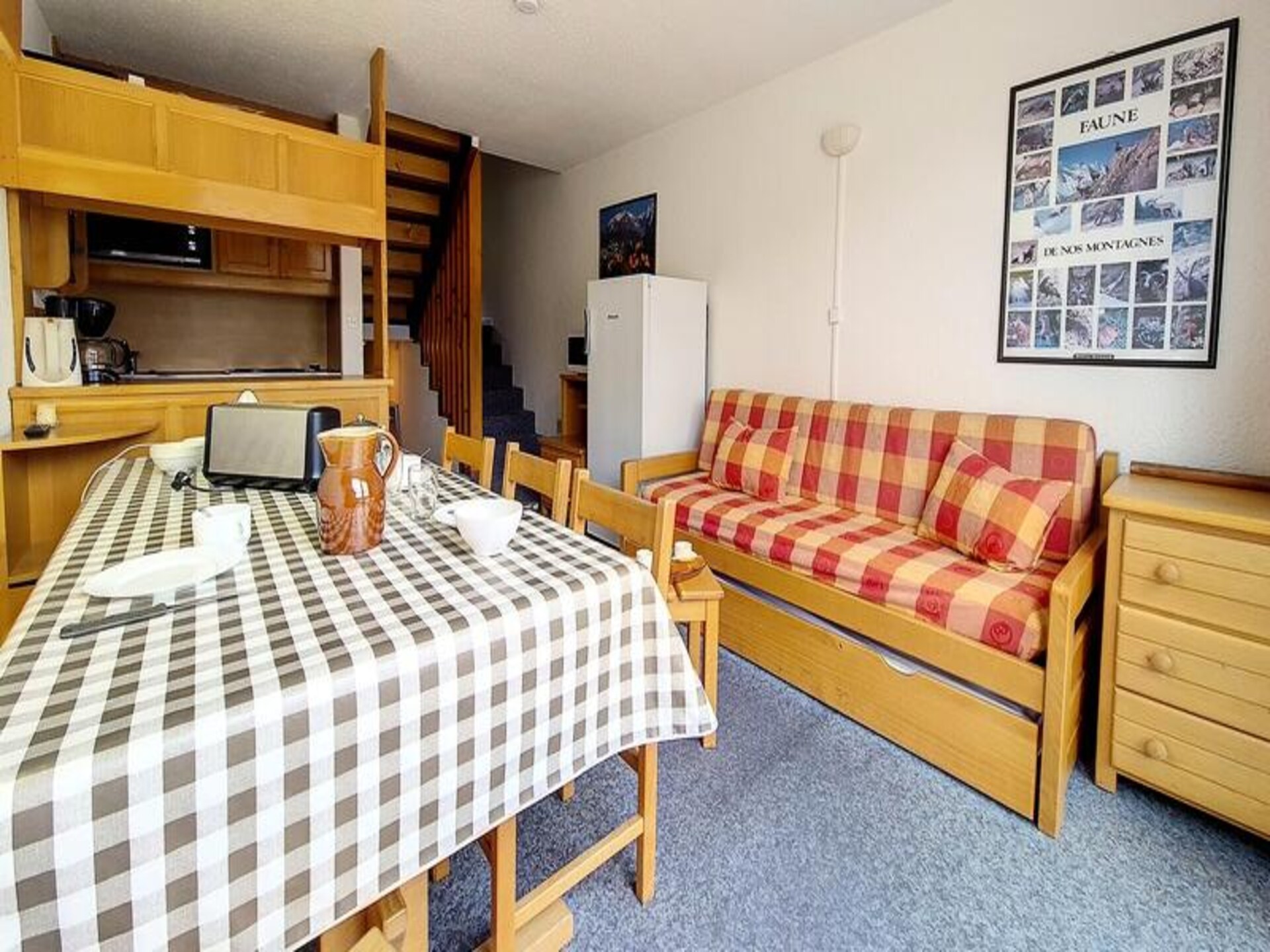 Triplex appartement op de piste in Les Menuires met panoramisch uitzicht - foto 13