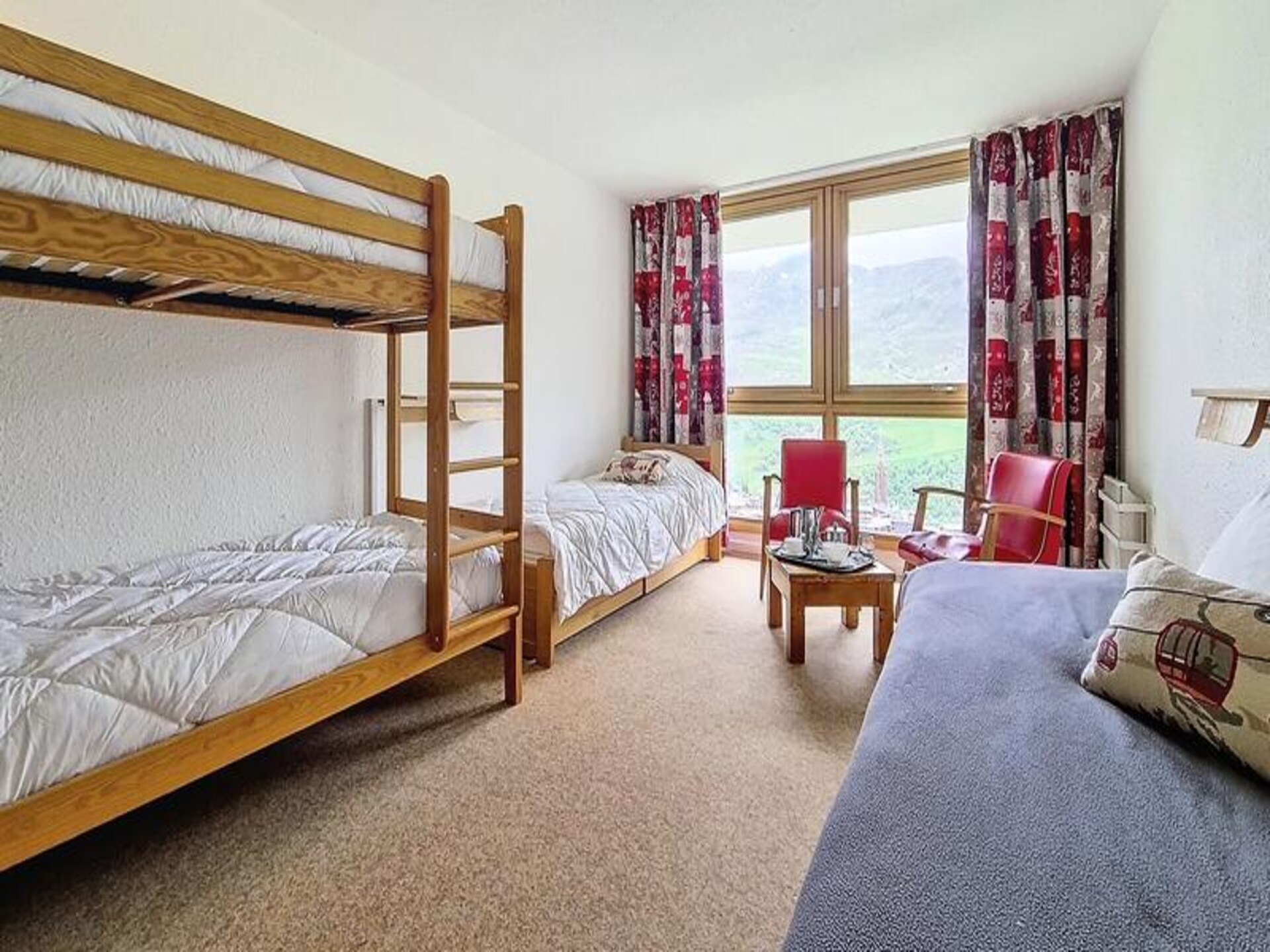 Triplex appartement op de piste in Les Menuires met panoramisch uitzicht - foto 21