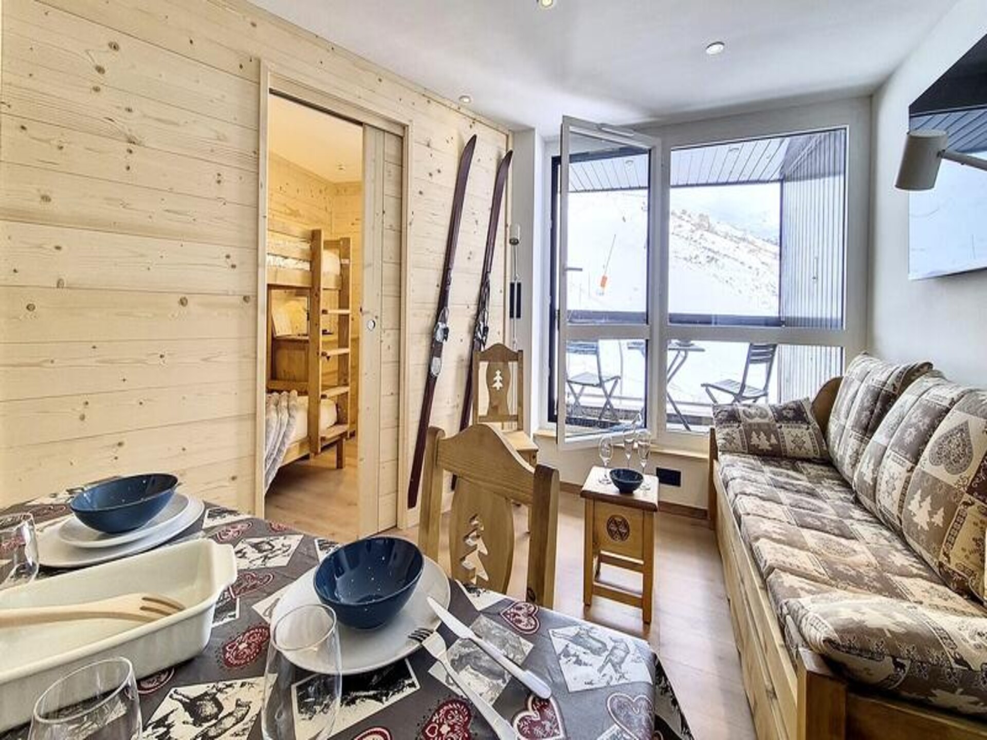 Ski-in/ski-out appartement op de piste in Reberty 1850 - foto 14