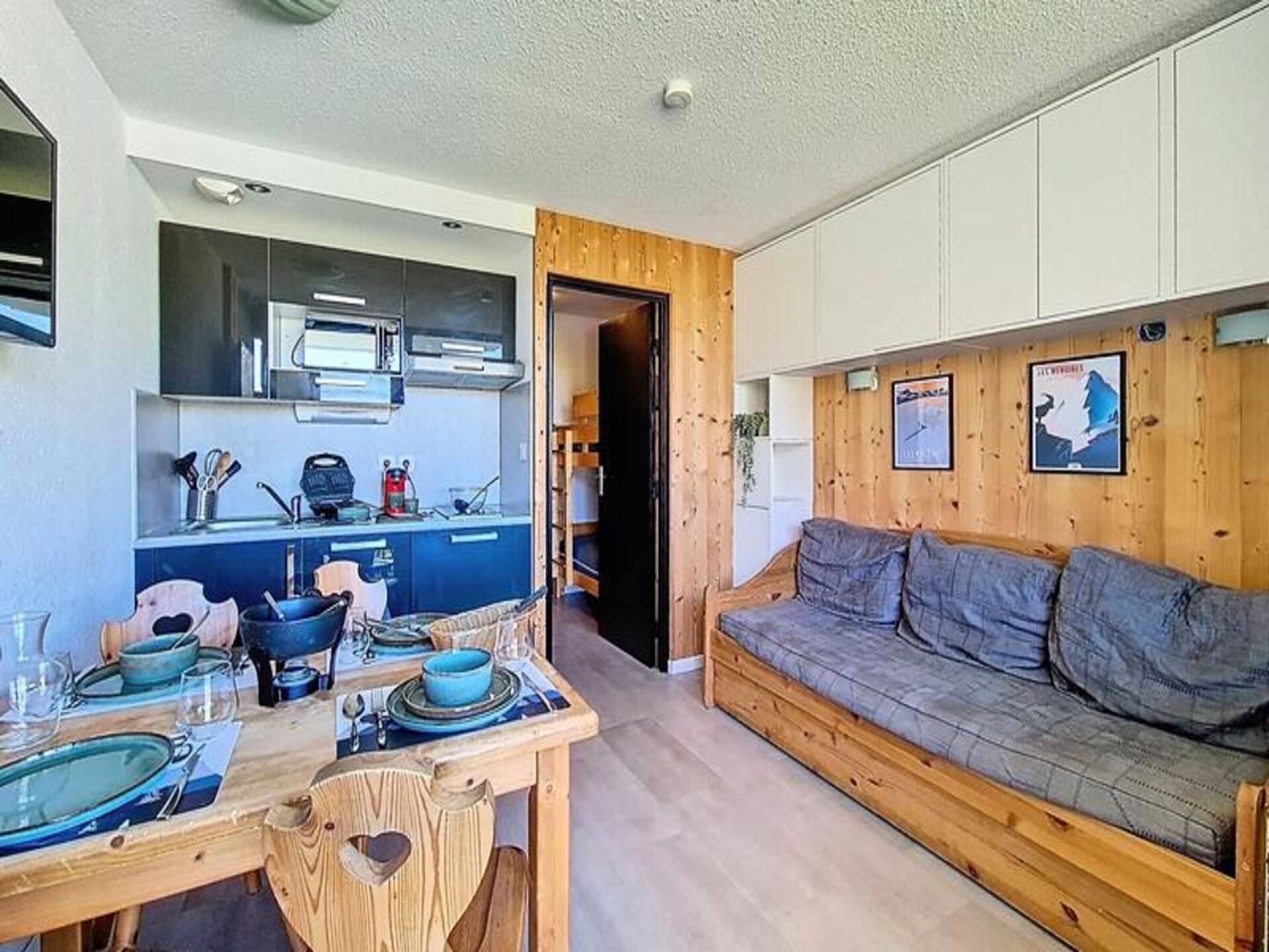 Knusse studio op 250m van de piste in Reberty 1850 met balkon - foto 18