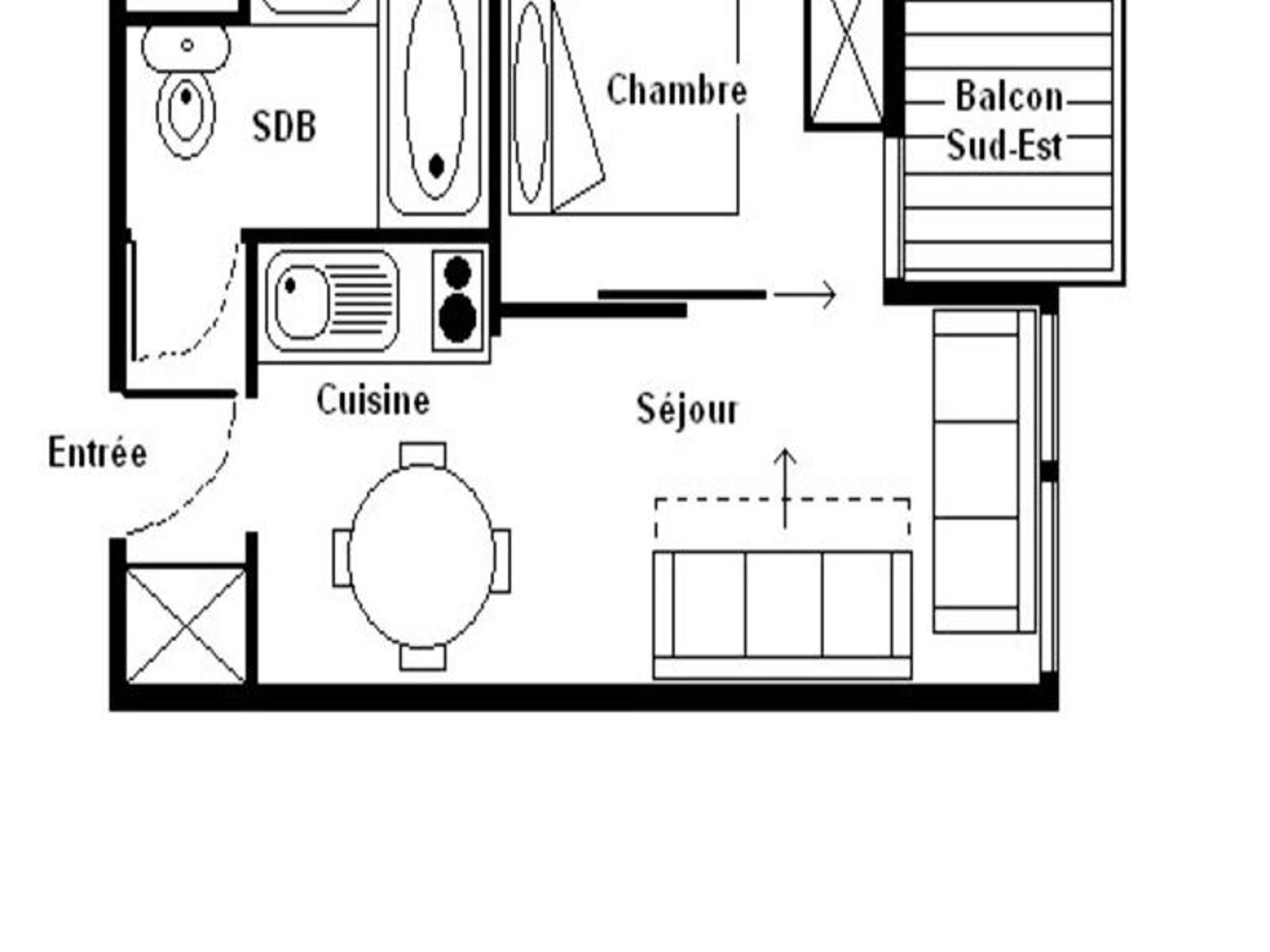 Knus appartement op 250m van de piste in Reberty 1850, Les Menuires - foto 14