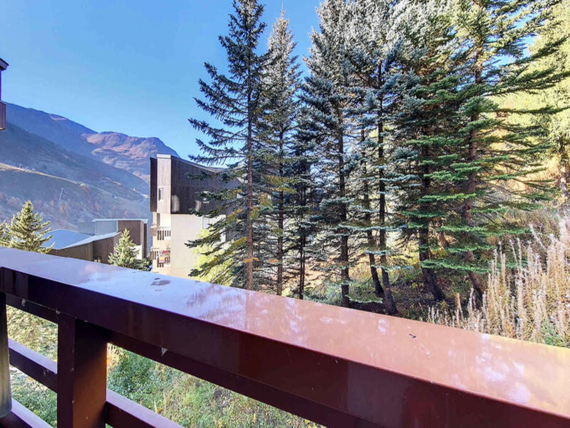 Studio Les Menuires: ski-in/ski-out met balkon en uitzicht op de Alpen - foto 15