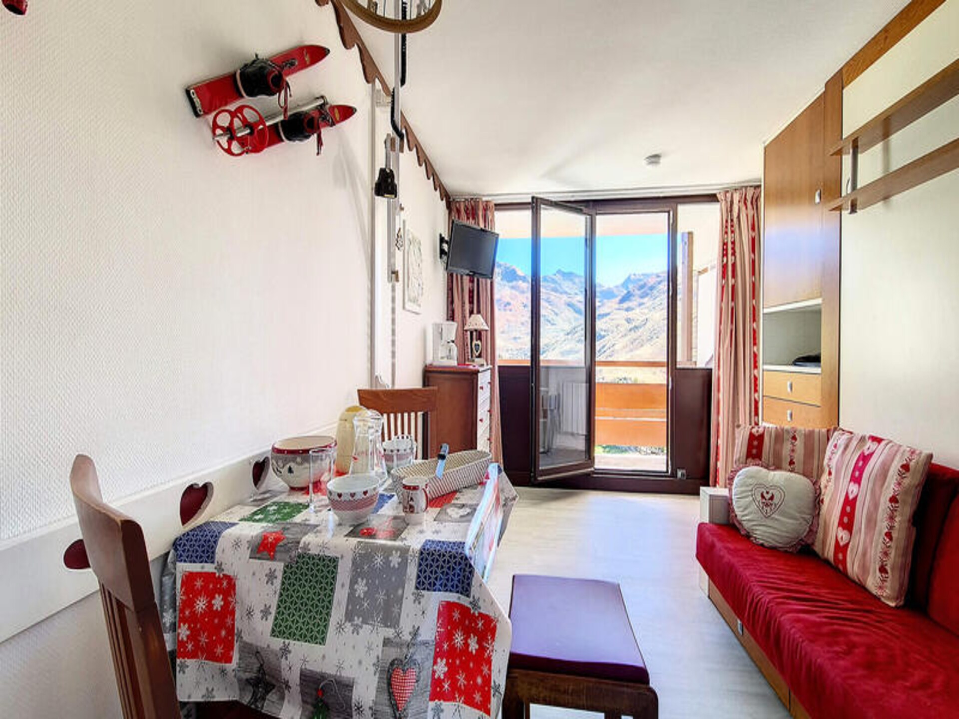 Knusse studio op 50m van de piste in Les Menuires met zuidbalkon - foto 6