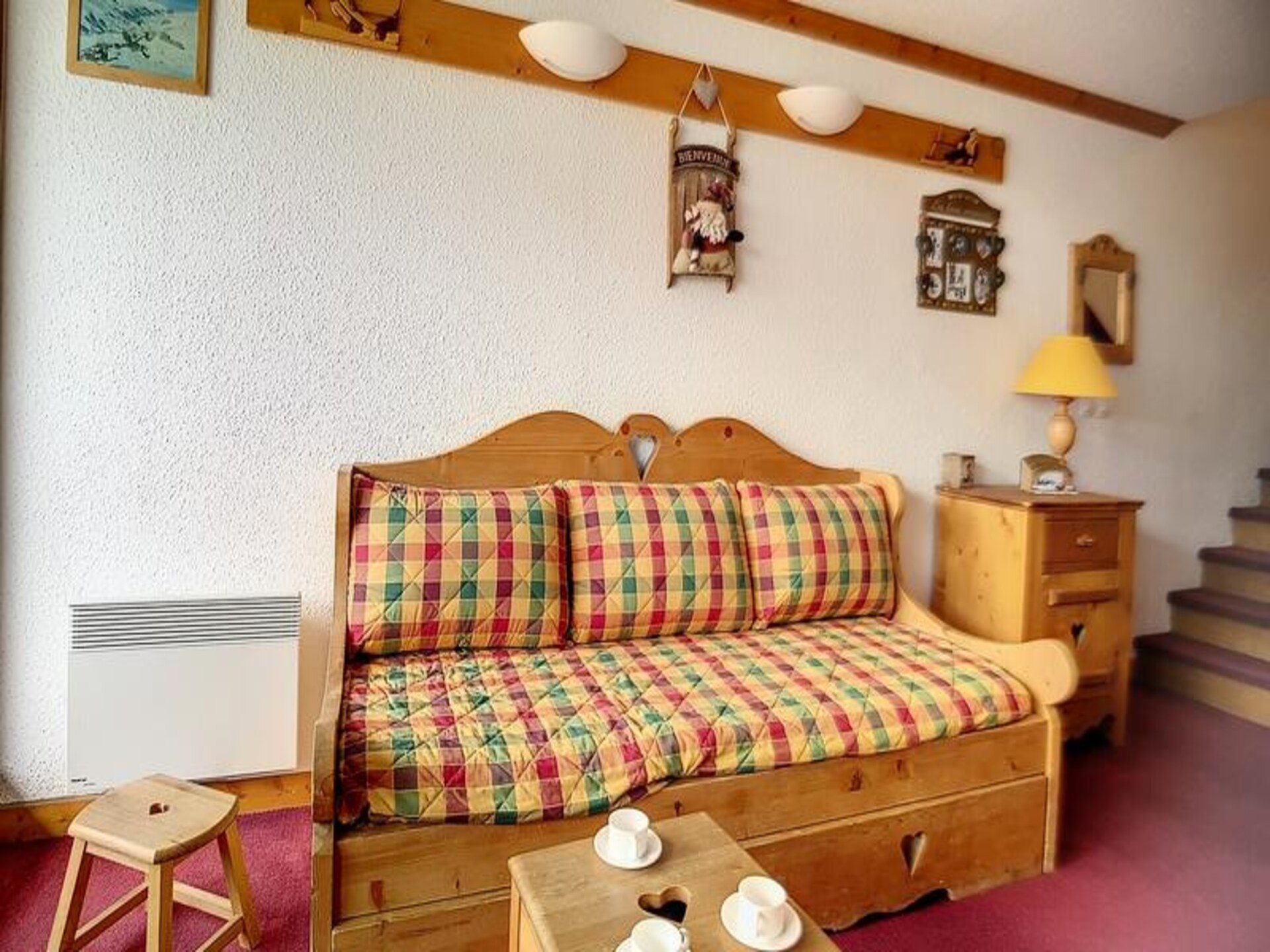 Duplex studio Cote Brune in Les Menuires met zuidwest balkon en ski-in/ski-out - foto 10