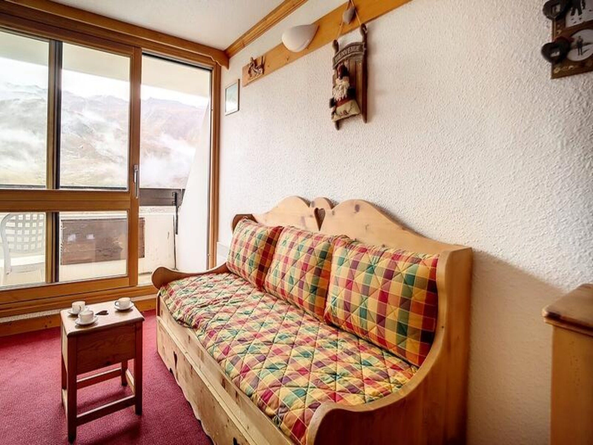 Duplex studio Cote Brune in Les Menuires met zuidwest balkon en ski-in/ski-out - foto 11