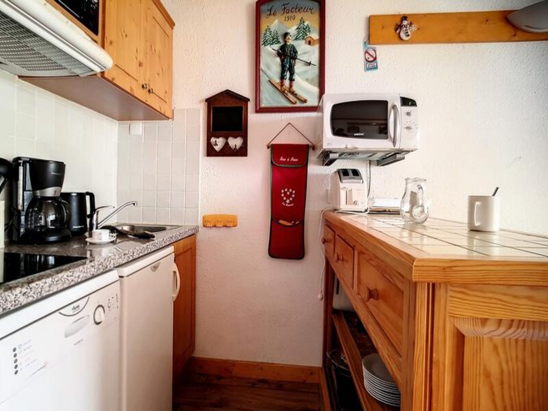 Duplex studio Cote Brune in Les Menuires met zuidwest balkon en ski-in/ski-out - foto 12