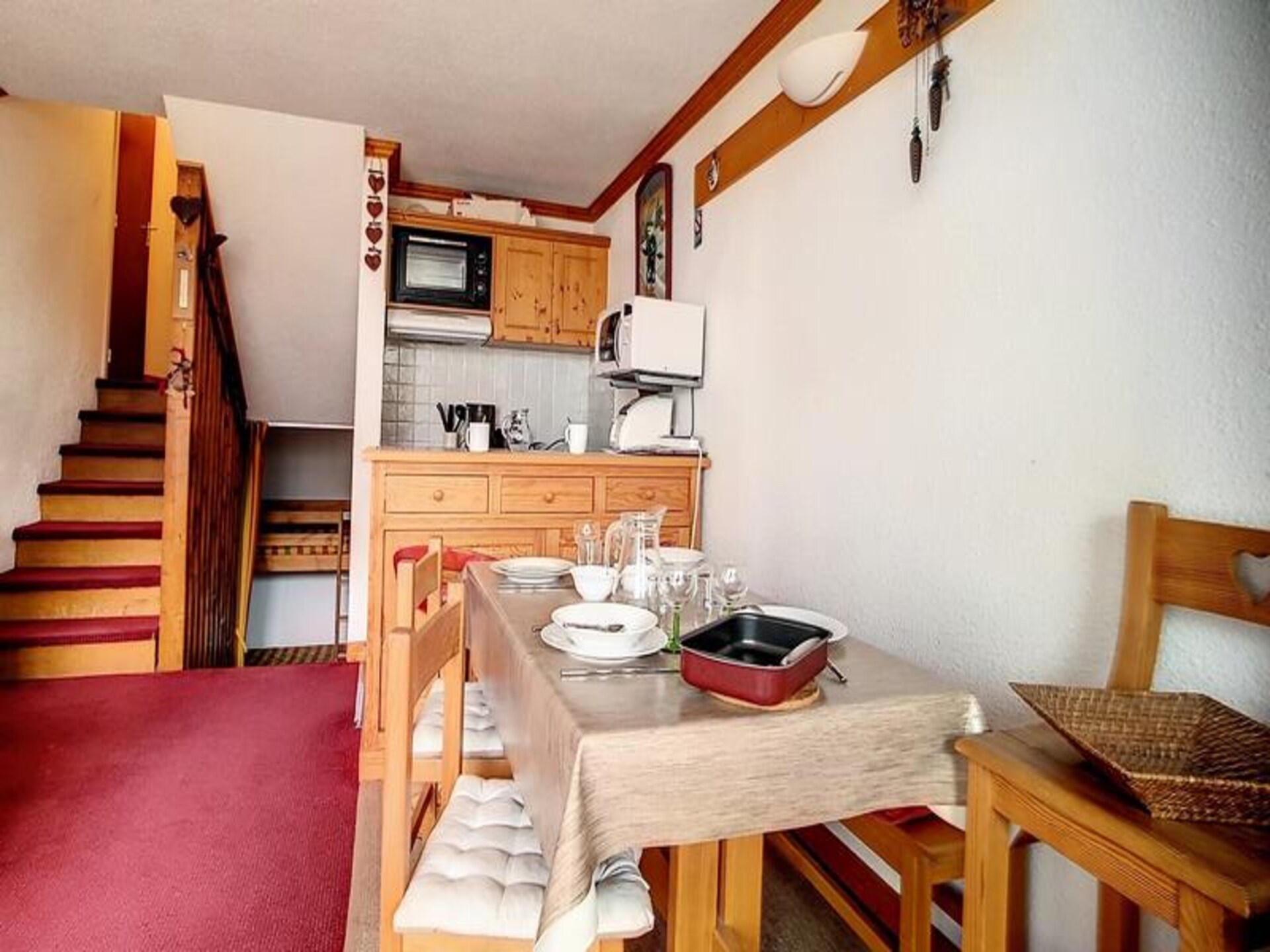 Duplex studio Cote Brune in Les Menuires met zuidwest balkon en ski-in/ski-out - foto 14