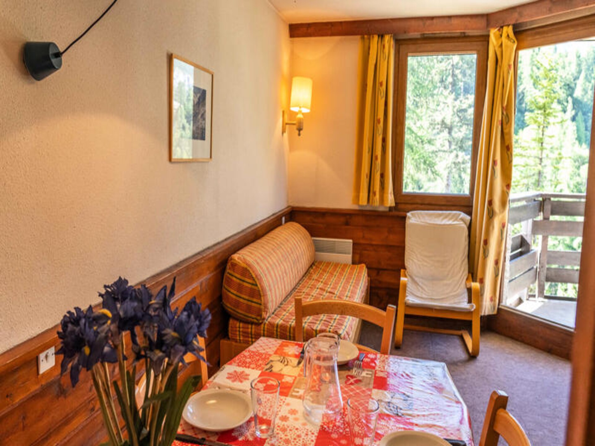 Zonnig appartement op de piste in Les Orres 1650, 4 personen - foto 1