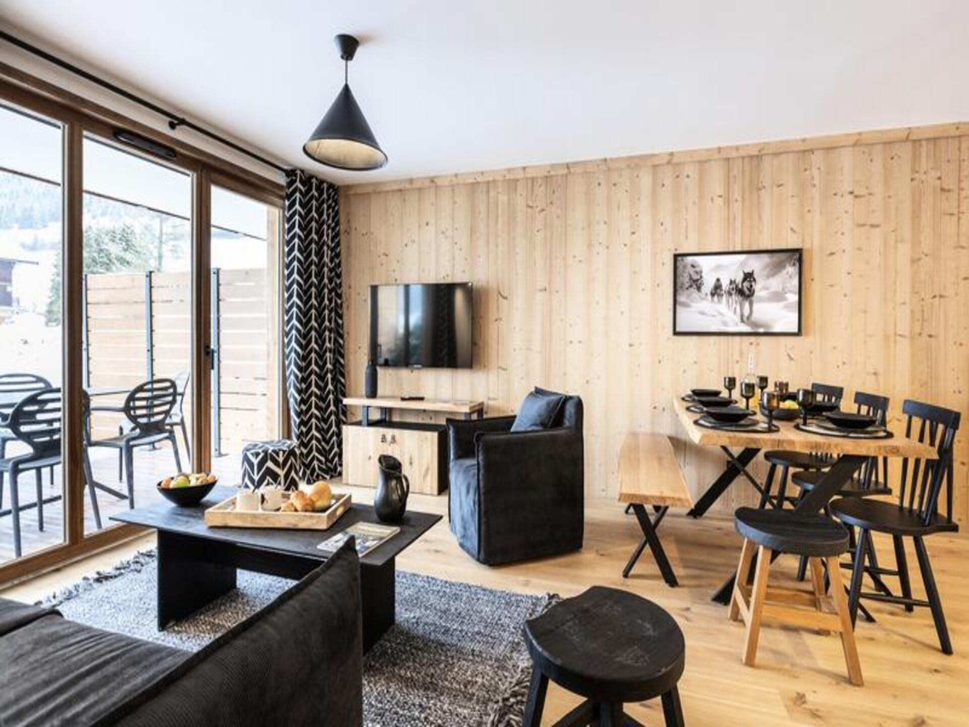 Ruim 6-persoons appartement in La Chapelle d'Abondance met uitzicht op de Alpen - foto 7