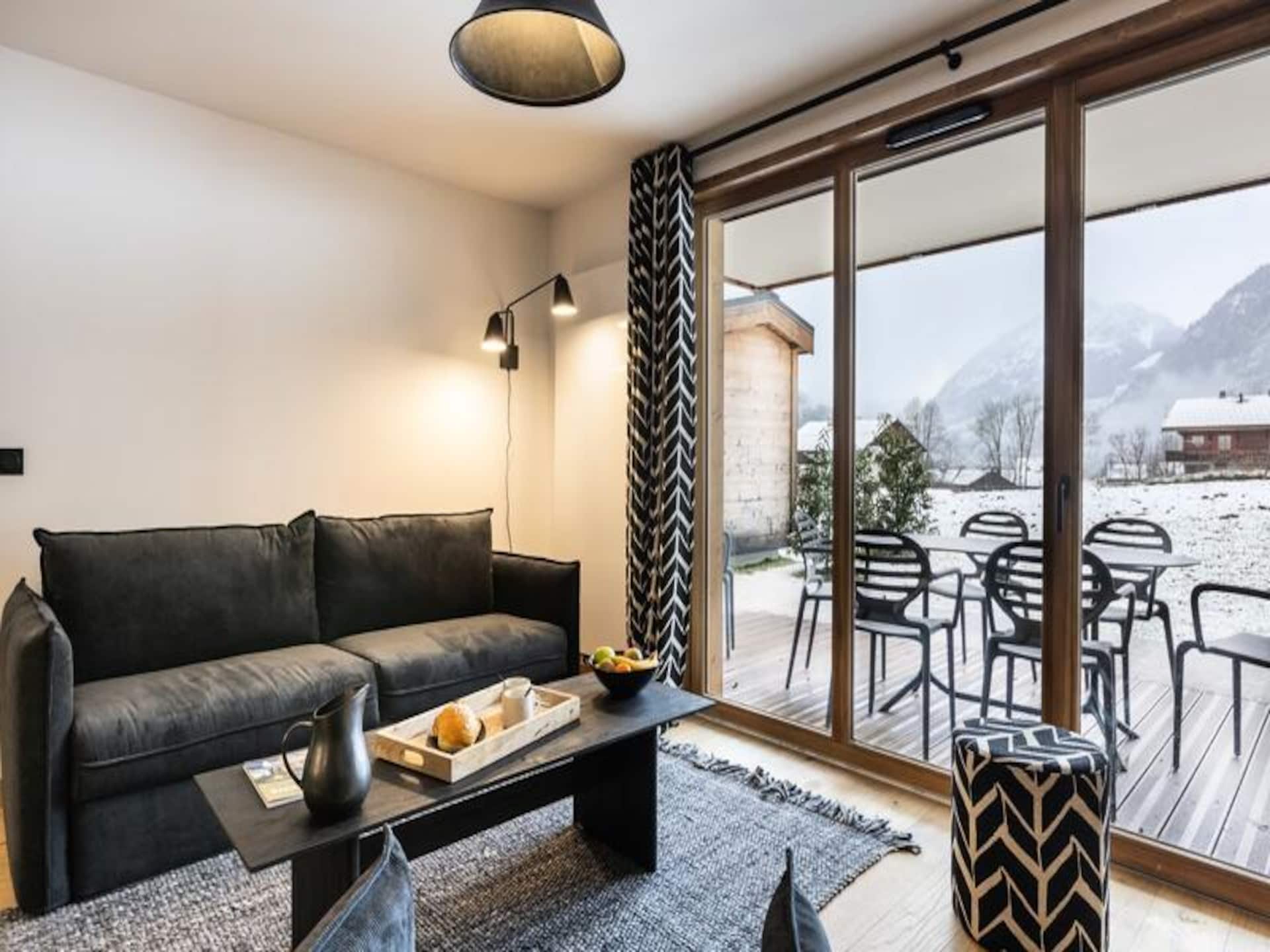 Ruim 6-persoons appartement in La Chapelle d'Abondance met uitzicht op de Alpen - foto 10