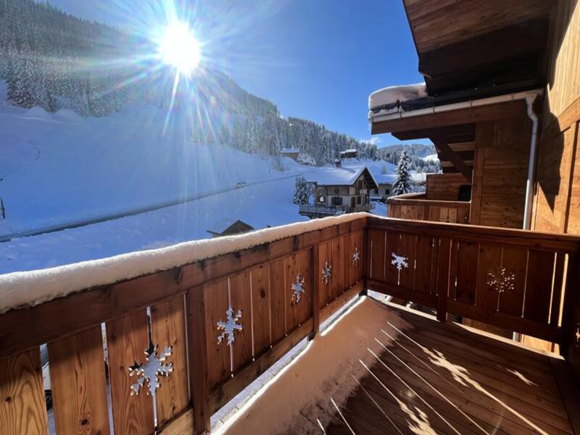 Duplex appartement op 1350m met uitzicht op de Mont Blanc, direct aan de piste - foto 8