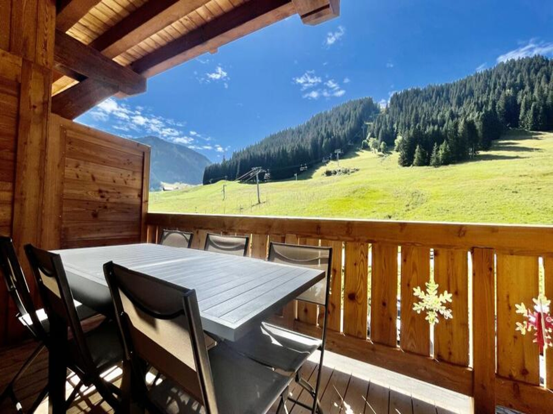 Duplex appartement op 1350m met uitzicht op de Mont Blanc, direct aan de piste - foto 9