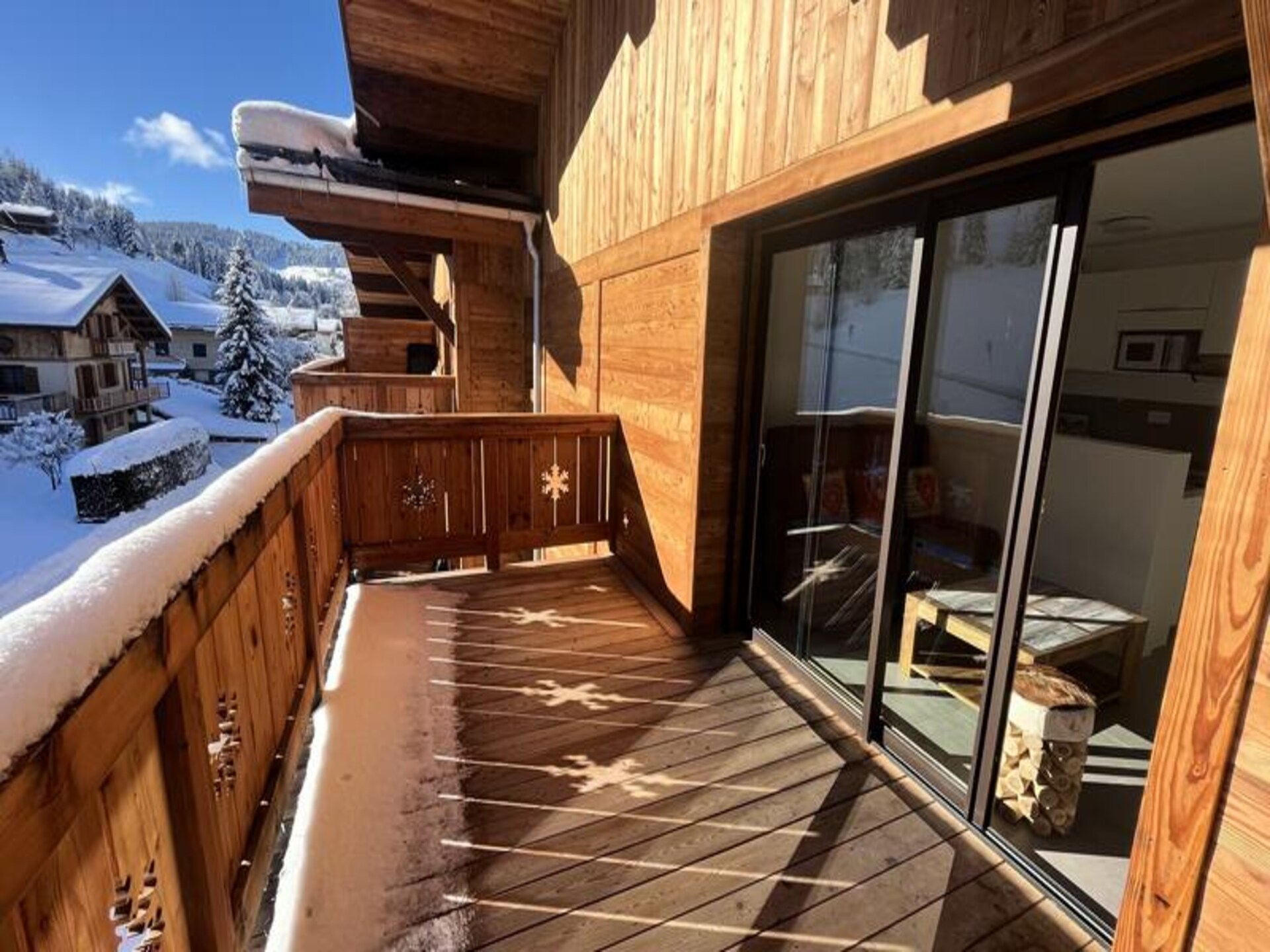 Duplex appartement op 1350m met uitzicht op de Mont Blanc, direct aan de piste - foto 16