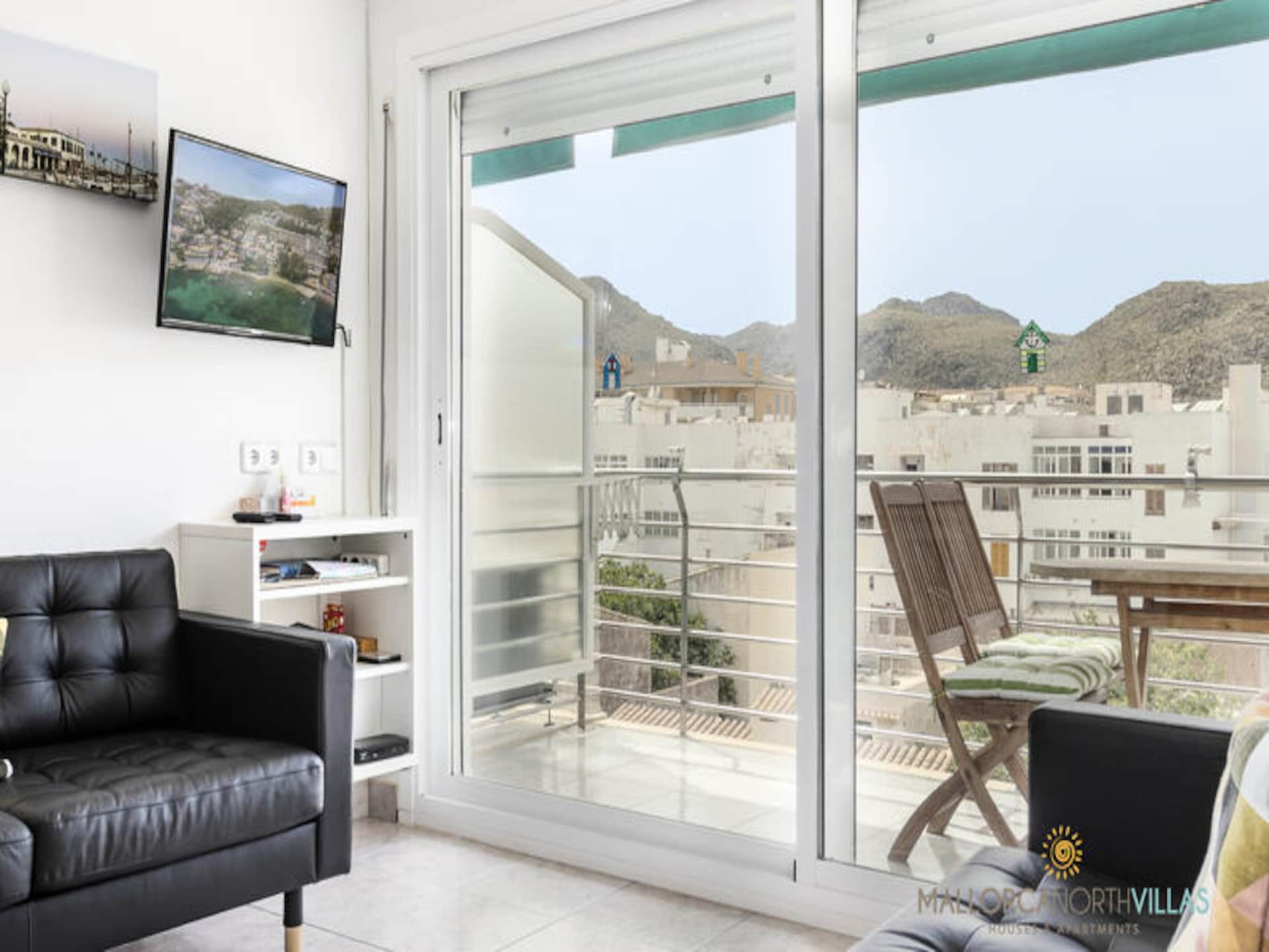 Licht appartement in Puerto de Pollensa, 1 minuut van het strand - foto 3