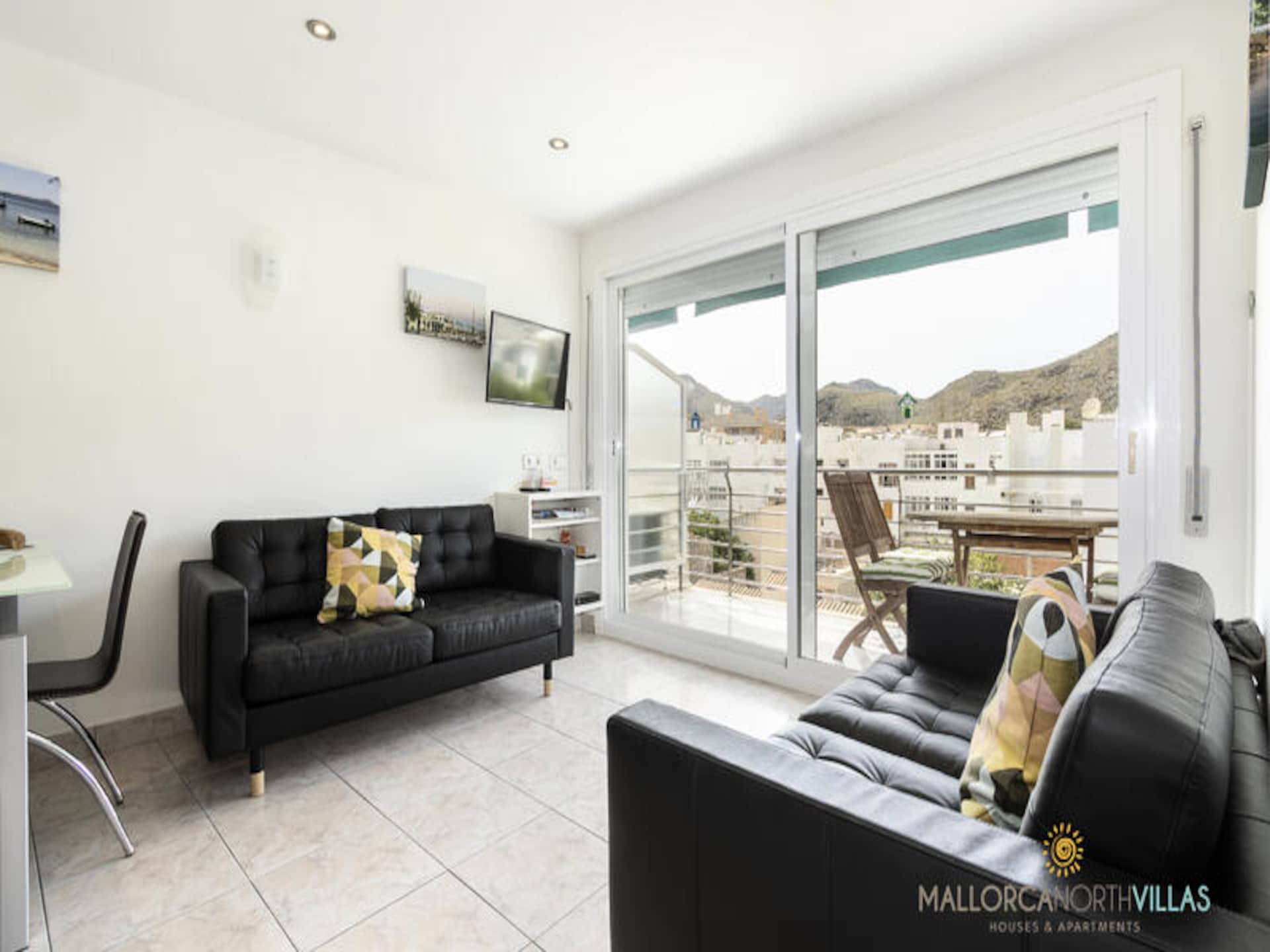 Licht appartement in Puerto de Pollensa, 1 minuut van het strand - foto 4