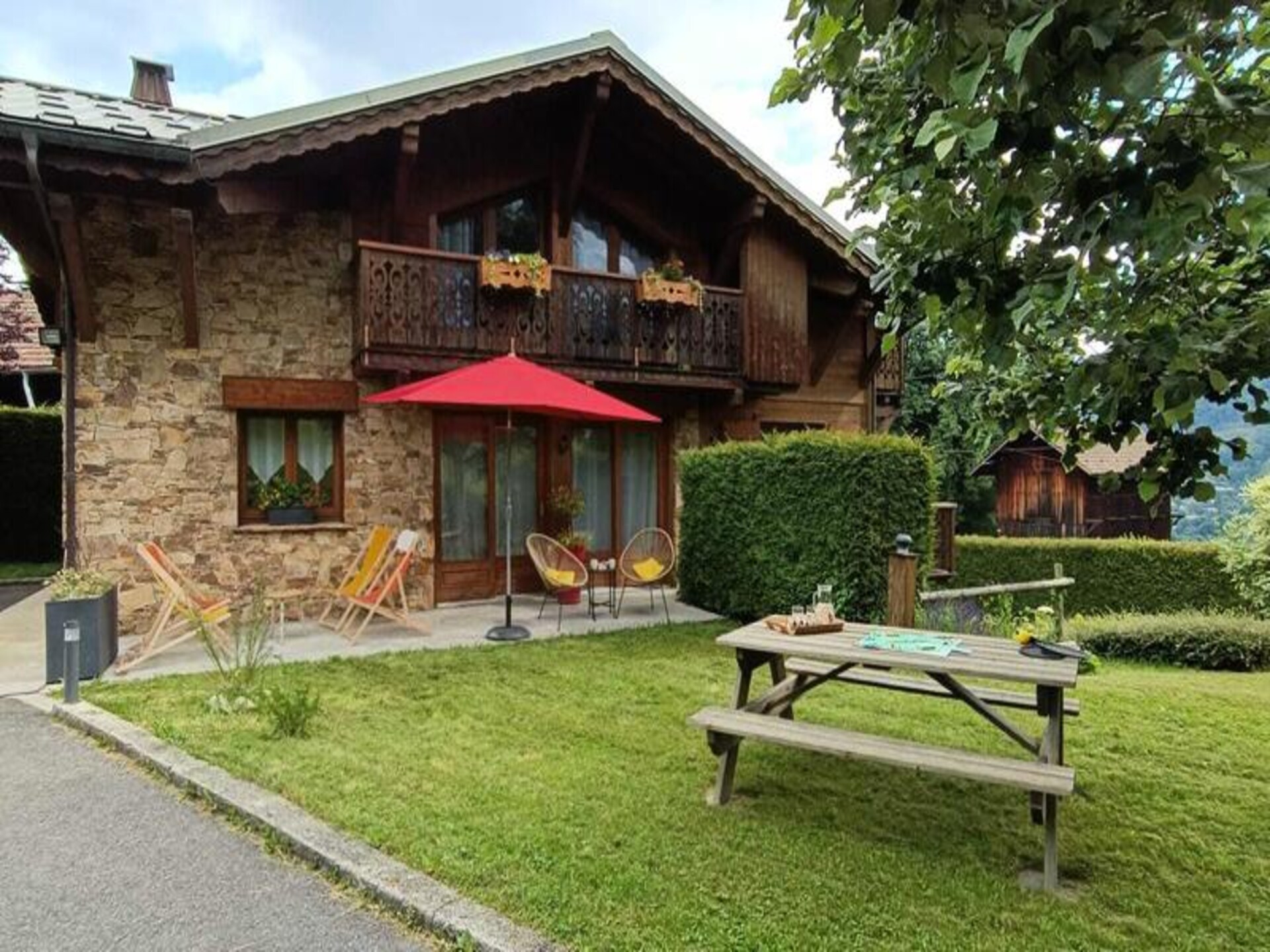 Chaletappartement 6p met Mont Blanc uitzicht in Saint-Gervais-les-Bains - foto 1