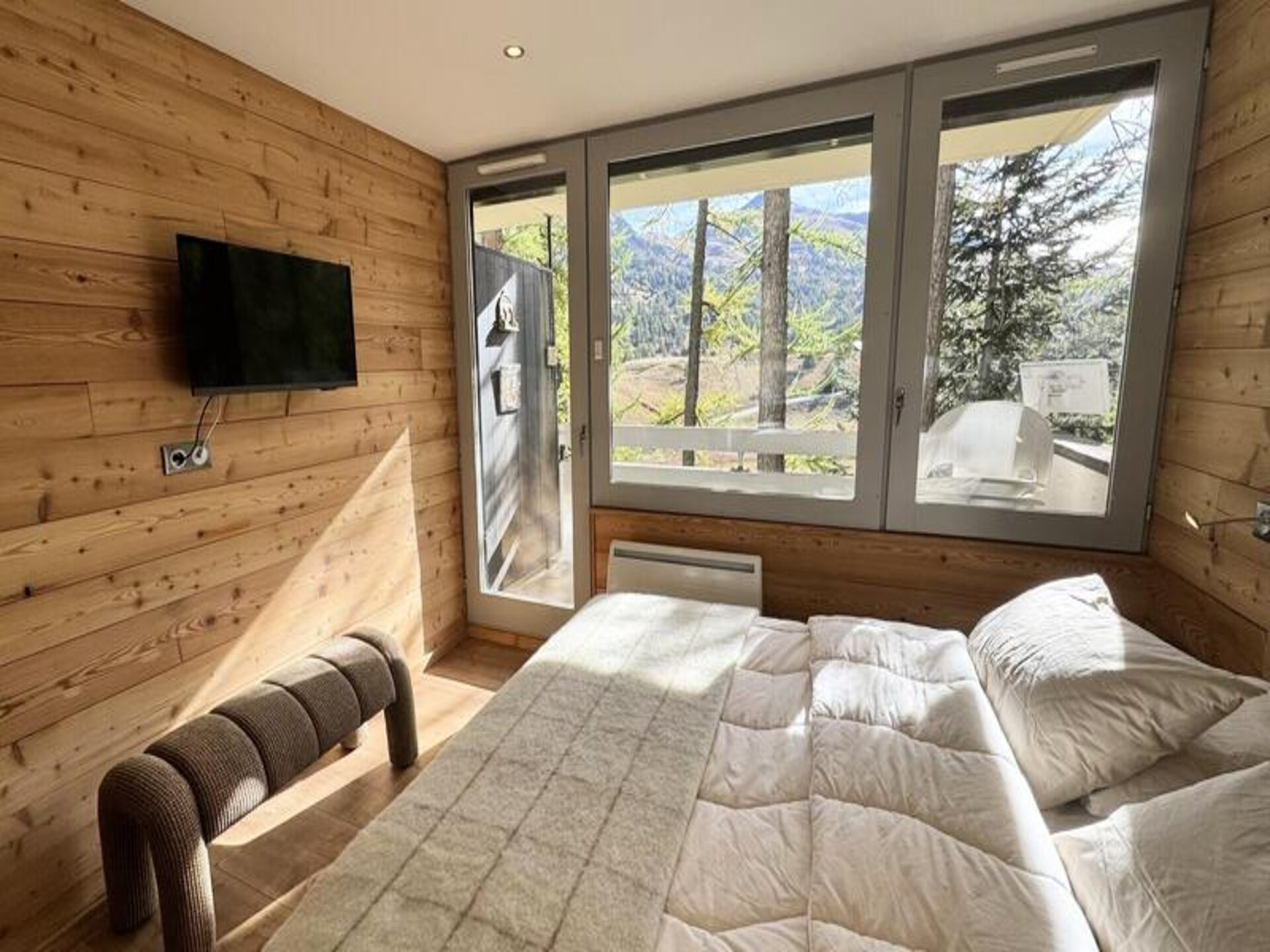 Ski-in/ski-out appartement in Vars Les Claux met terras aan de bosrand - foto 25