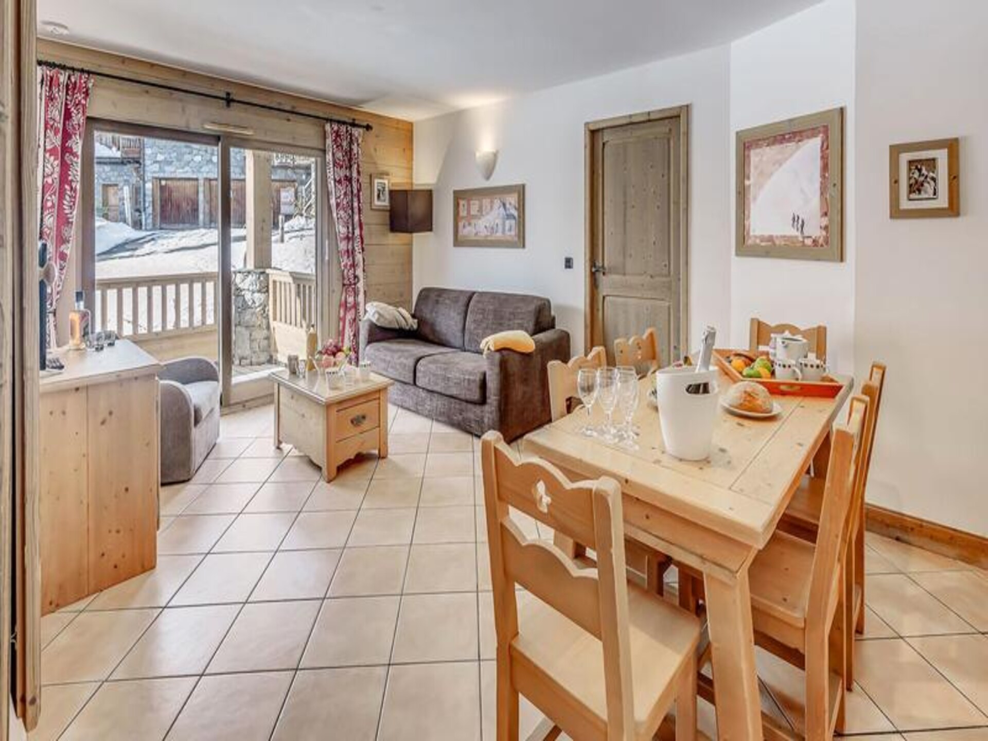 Comfortabel 6-persoons appartement in Tignes Le Lac, 50m van de piste - foto 8