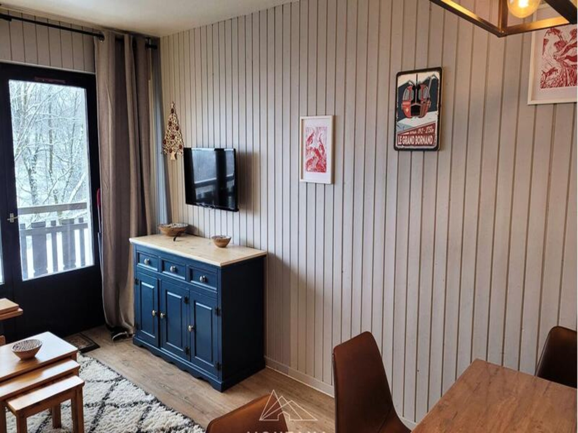 Knusse studio met balkon en Alpenzicht op 1,1 km van de piste - foto 3