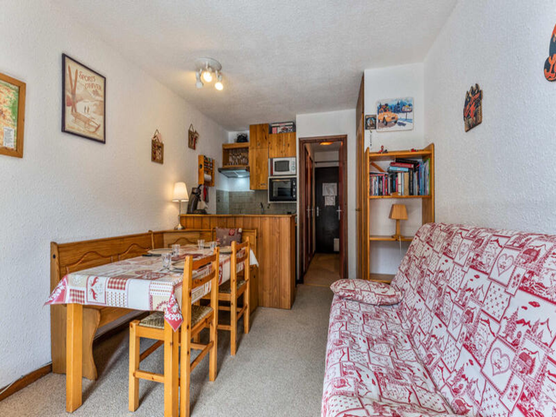 Knusse studio op 100m van de piste met uitzicht op de vallei in Les Orres 1650 - foto 7