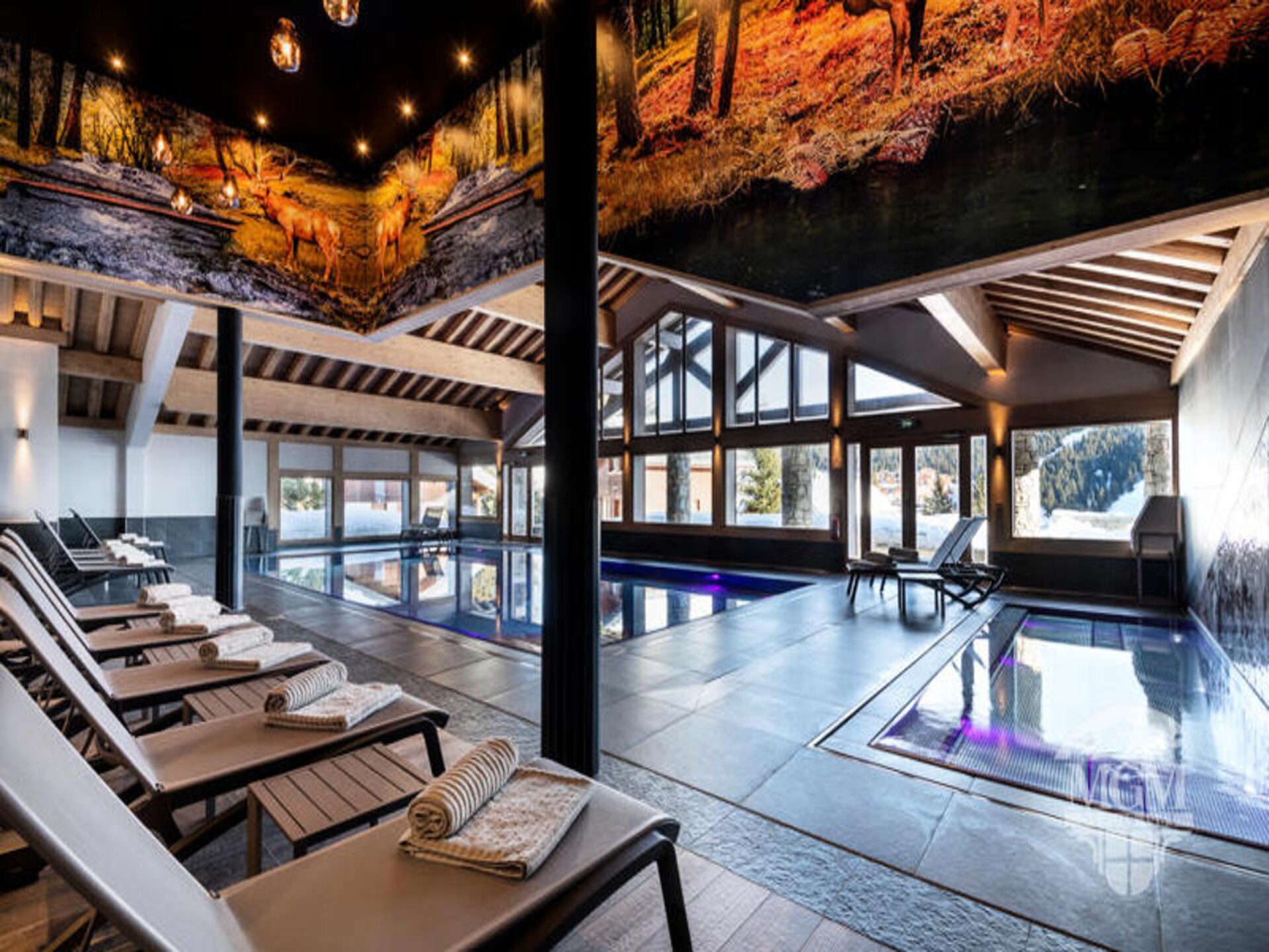 Appartement op de piste in Les Saisies met zwembad, spa en balkon - foto 3
