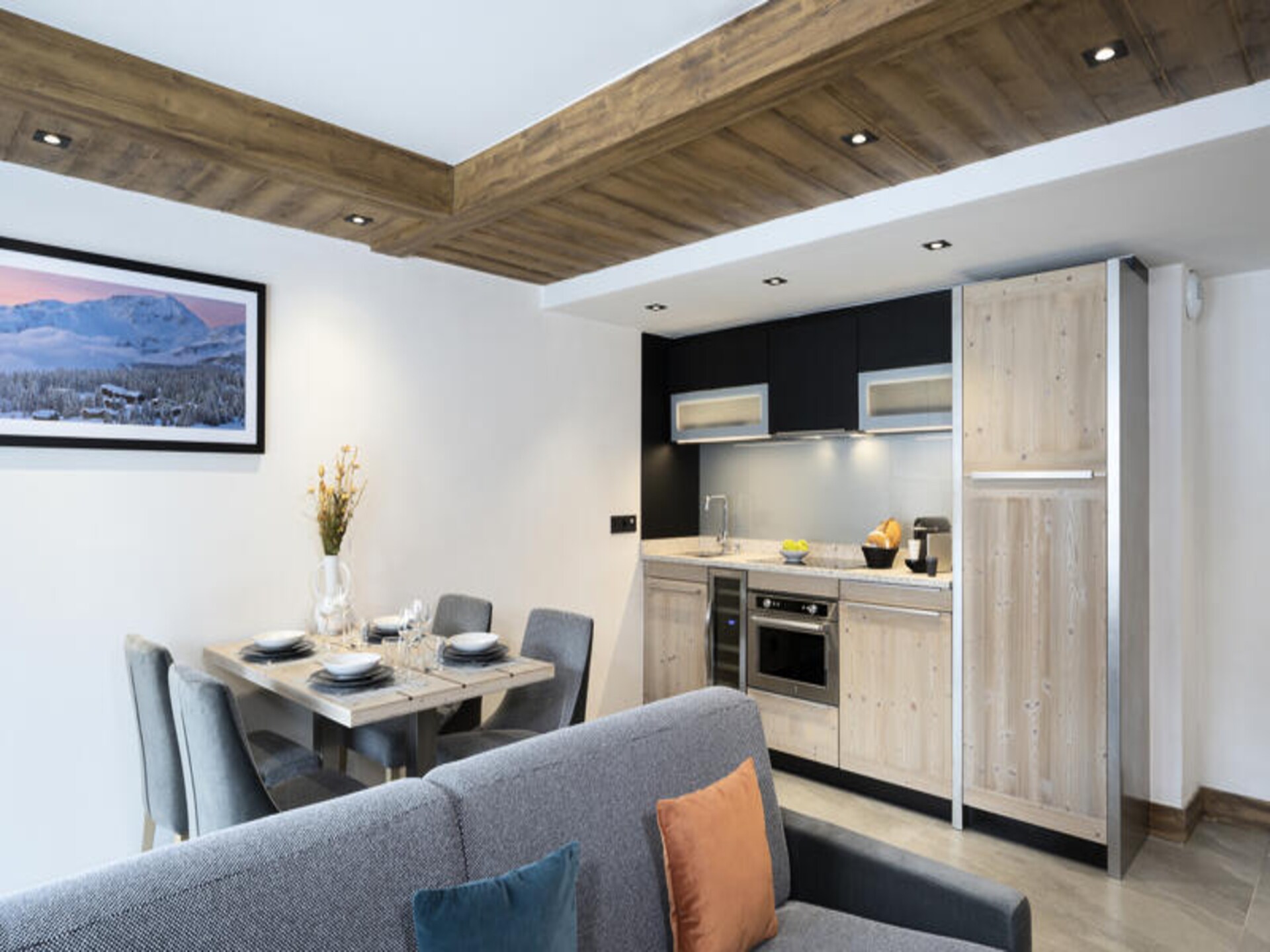 Appartement op de piste in Les Saisies met zwembad, spa en balkon - foto 14