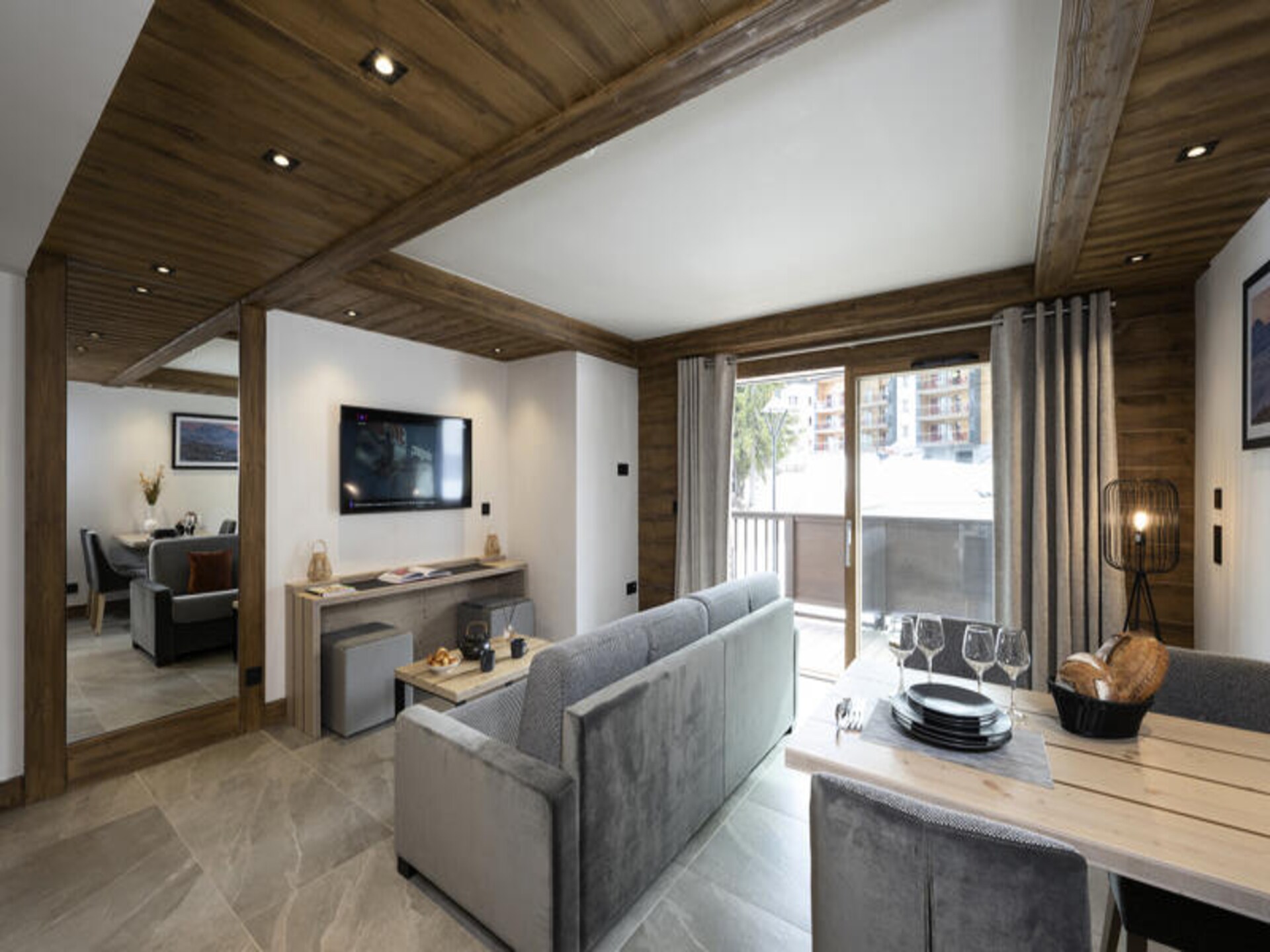 Appartement op de piste in Les Saisies met zwembad, spa en balkon - foto 15