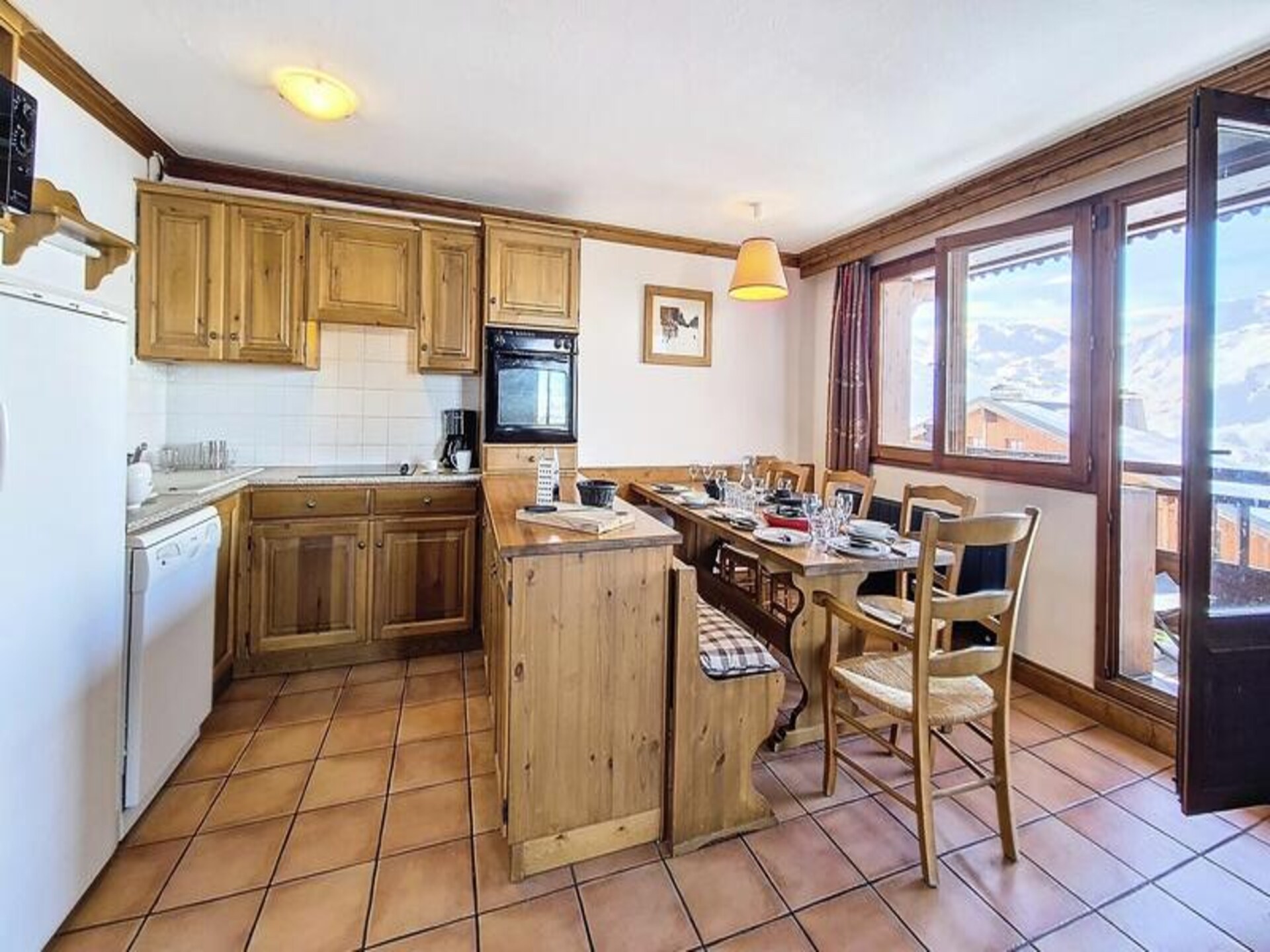 Duplexappartement direct aan de piste in Les Belleville voor 8 personen - foto 8