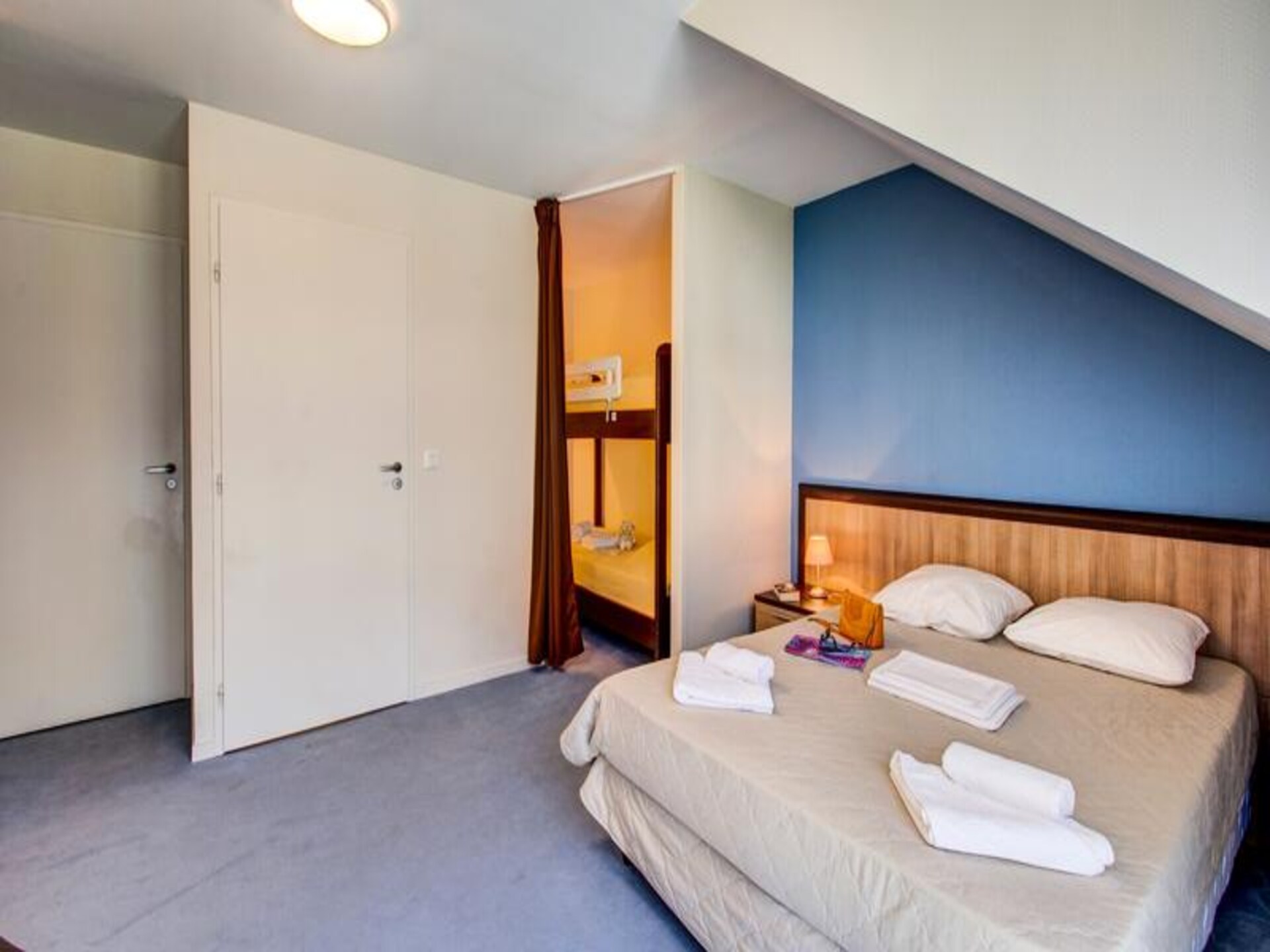 Appartement 6p in La Féclaz met zwembad, sauna en uitzicht op de bergen - foto 7