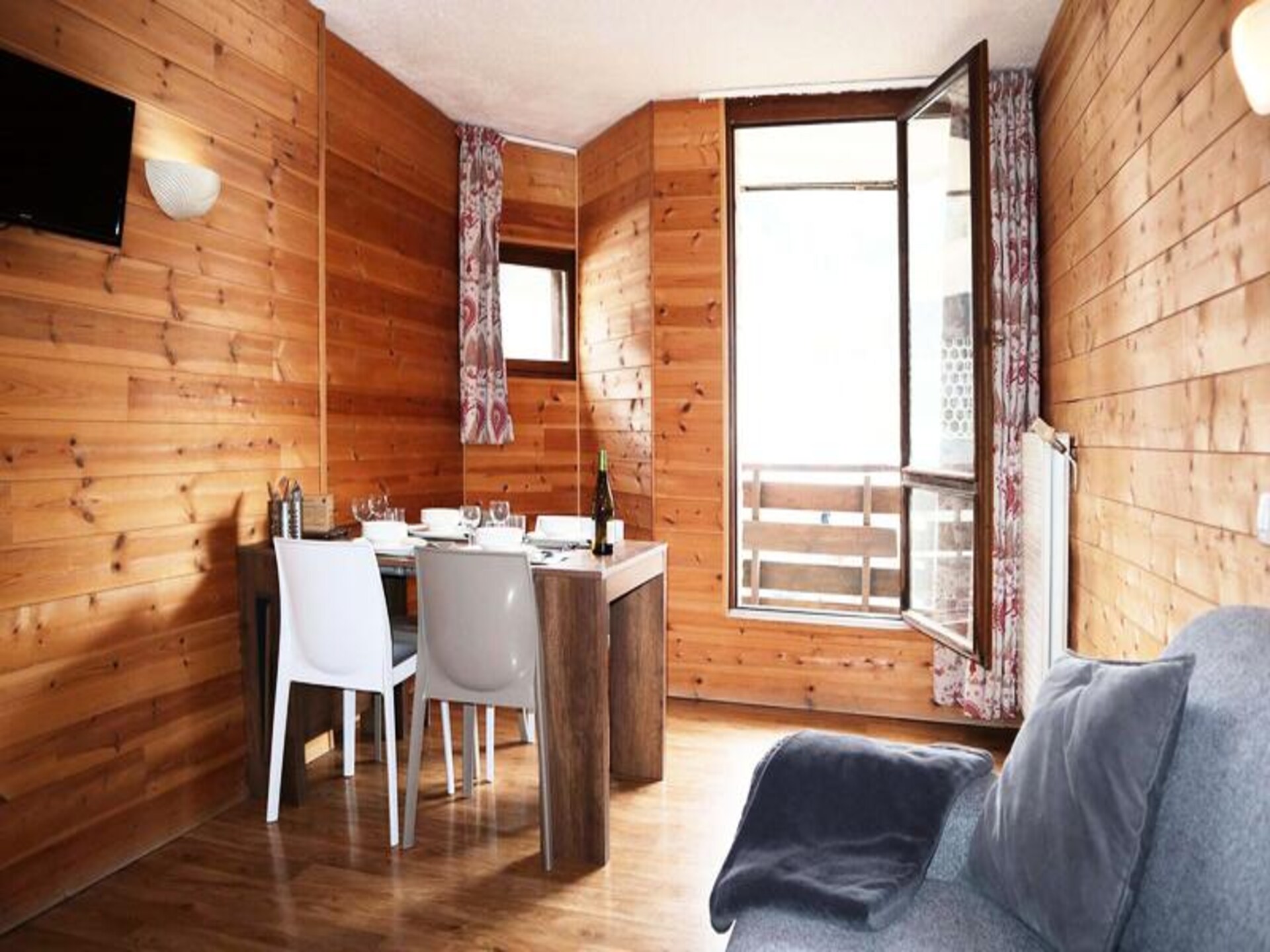 Studio op de piste in Les Orres 1650 met zuidbalkon voor 4 personen - foto 3