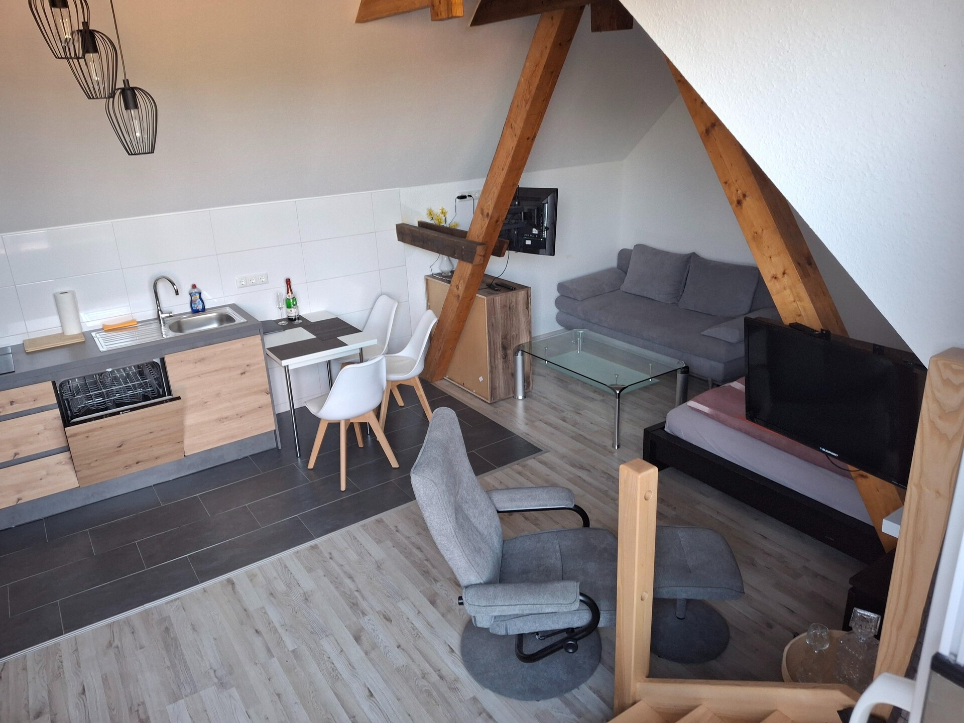 Knus appartement aan het Stettiner Haff met tuin, vlakbij zee en bos - foto 2