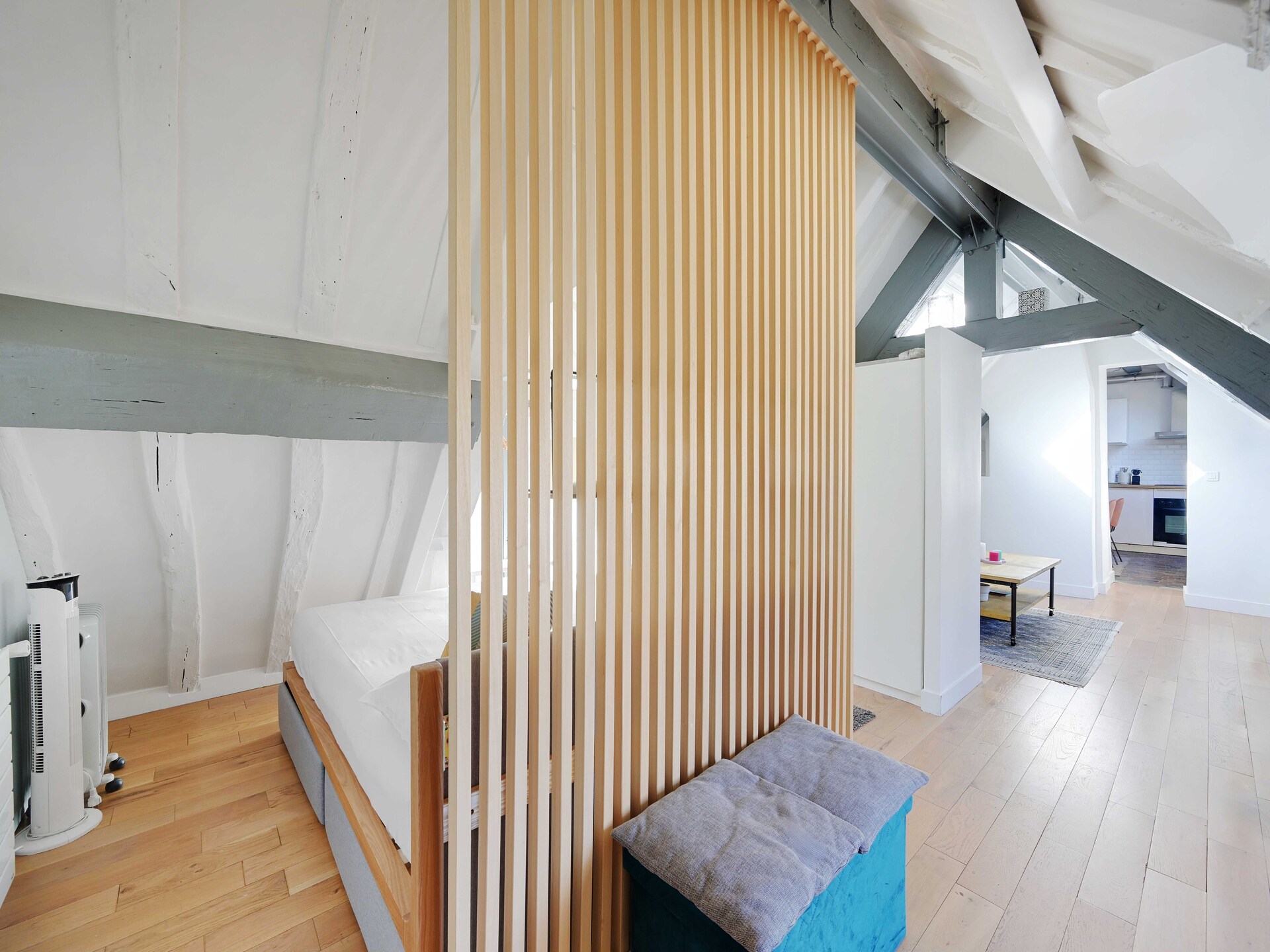 Elegante studio met panoramisch uitzicht over Parijs in het Marais - foto 24