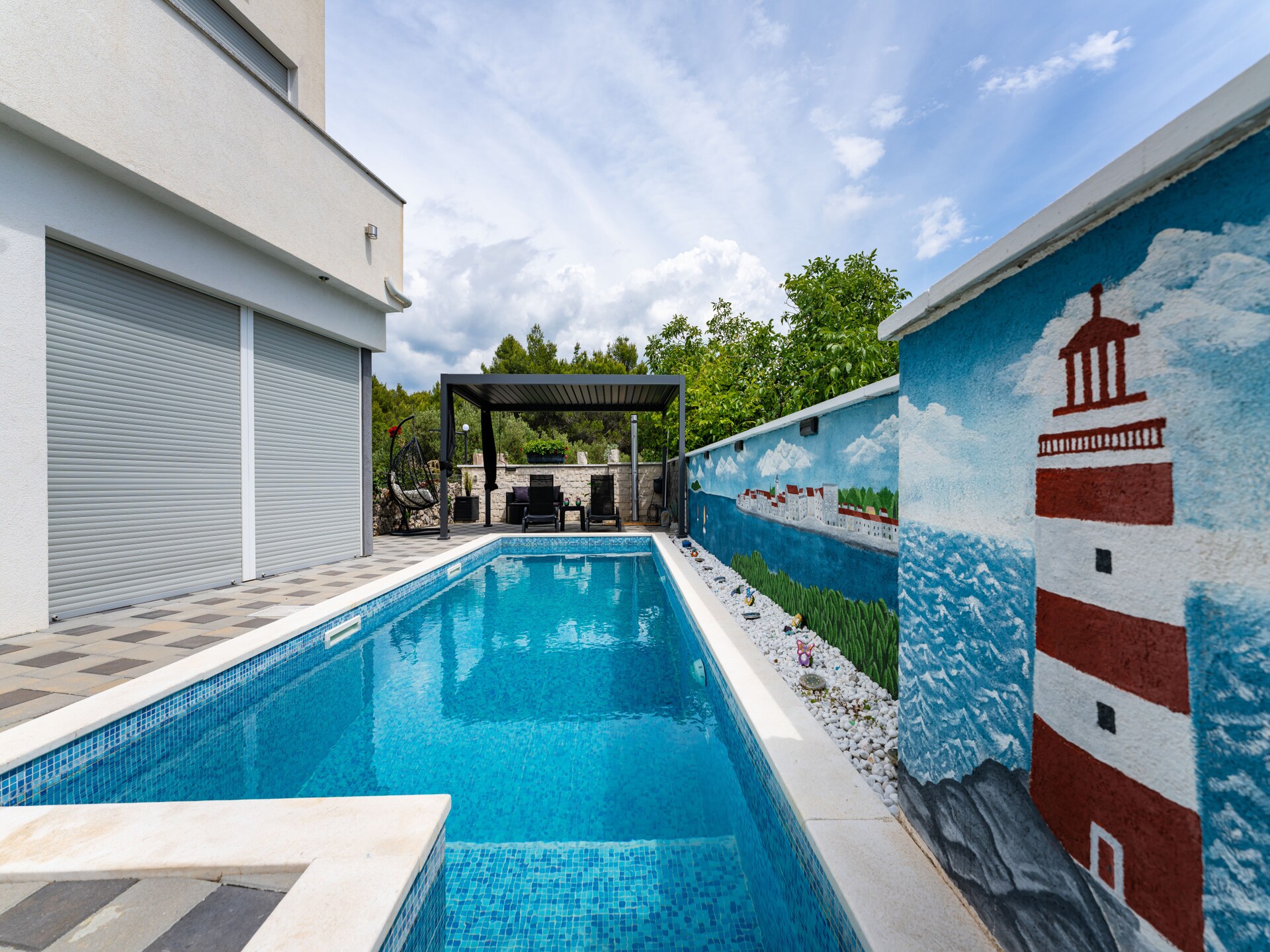 Modern appartement met privézwembad nabij het strand van Žaborić - foto 15