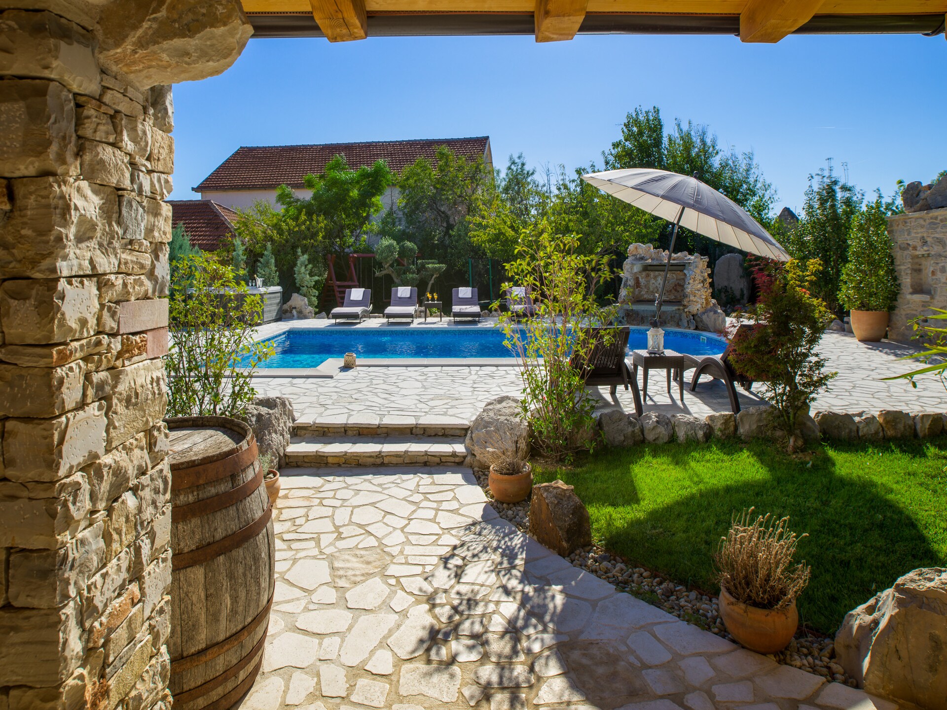 Villa Olea: Luxe groepsvakantie met verwarmd zwembad en wellness nabij Šibenik - foto 26