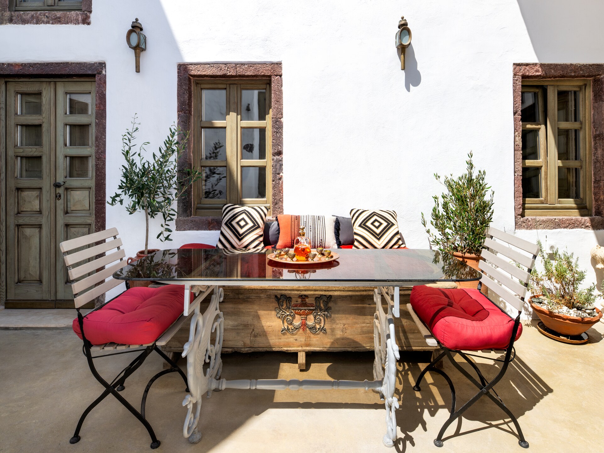 Villa Santa Croce: Luxe vakantiehuis met privézwembad en uitzicht op zee in Pyrgos, Santorini - foto 33
