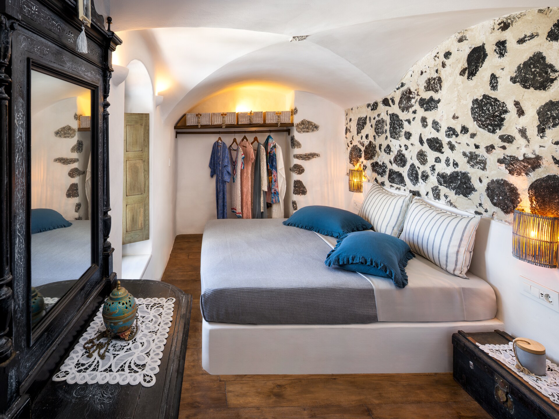 Villa Santa Croce: Luxe vakantiehuis met privézwembad en uitzicht op zee in Pyrgos, Santorini - foto 19