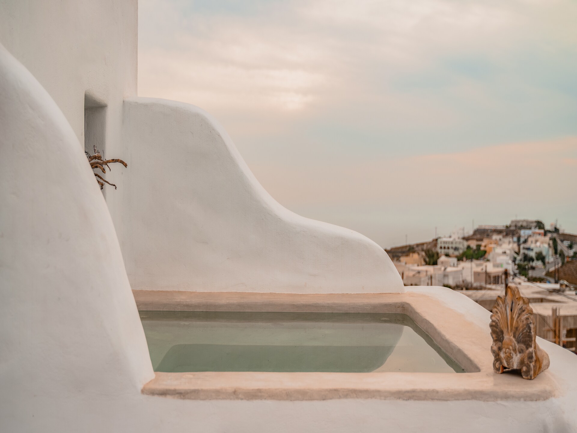 Villa Santa Croce: Luxe vakantiehuis met privézwembad en uitzicht op zee in Pyrgos, Santorini - foto 7