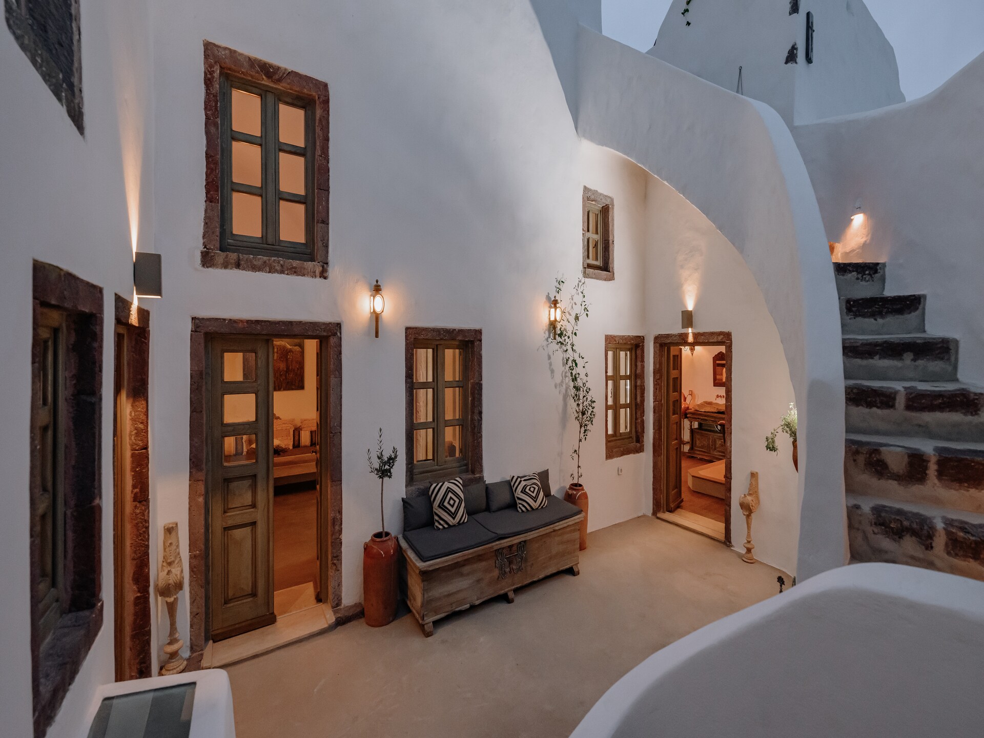Villa Santa Croce: Luxe vakantiehuis met privézwembad en uitzicht op zee in Pyrgos, Santorini - foto 35
