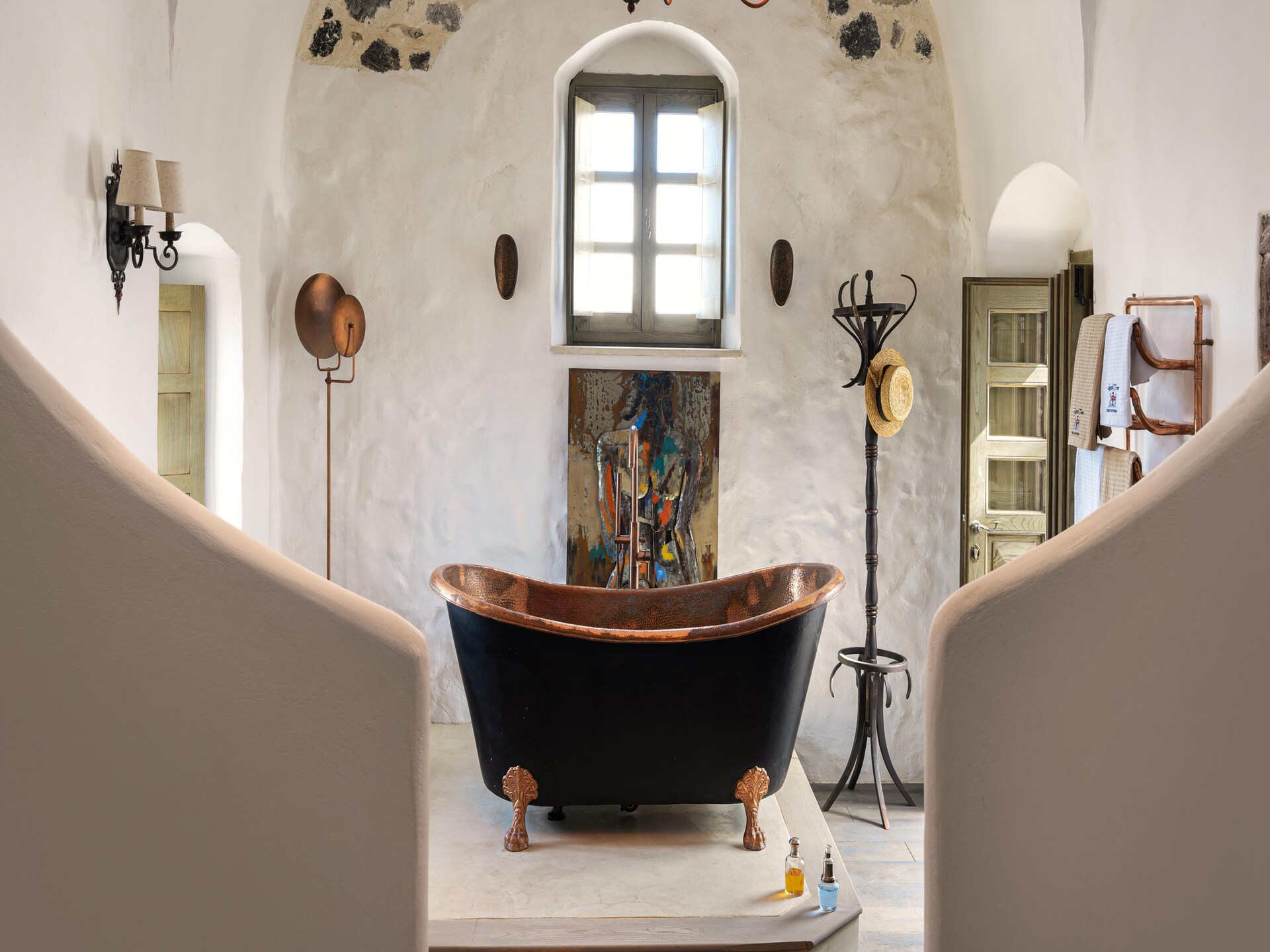 Villa Santa Croce: Luxe vakantiehuis met privézwembad en uitzicht op zee in Pyrgos, Santorini - foto 30