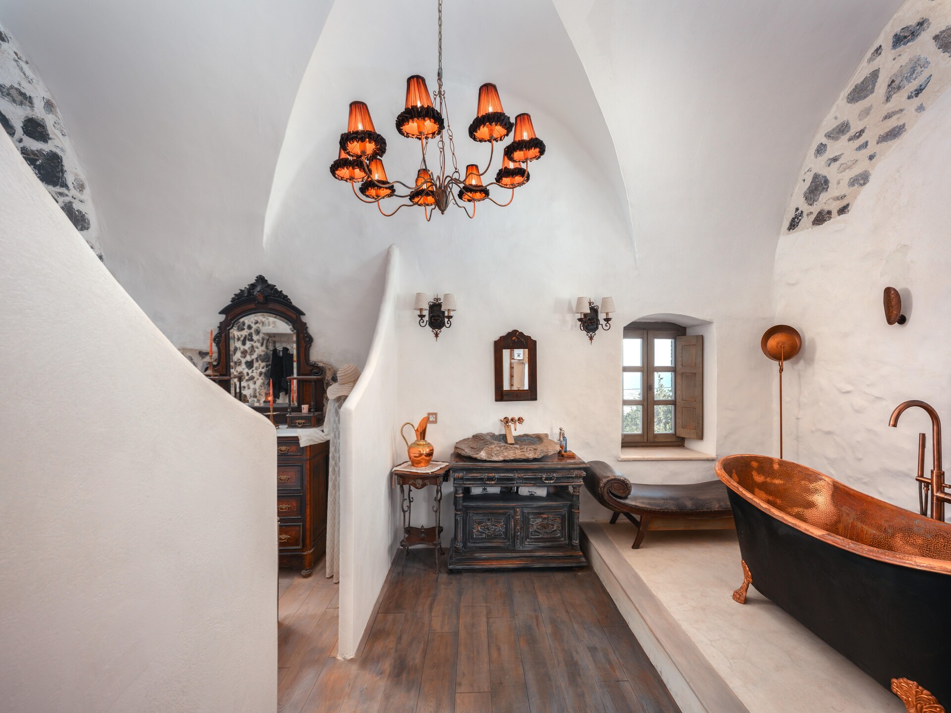 Villa Santa Croce: Luxe vakantiehuis met privézwembad en uitzicht op zee in Pyrgos, Santorini - foto 31