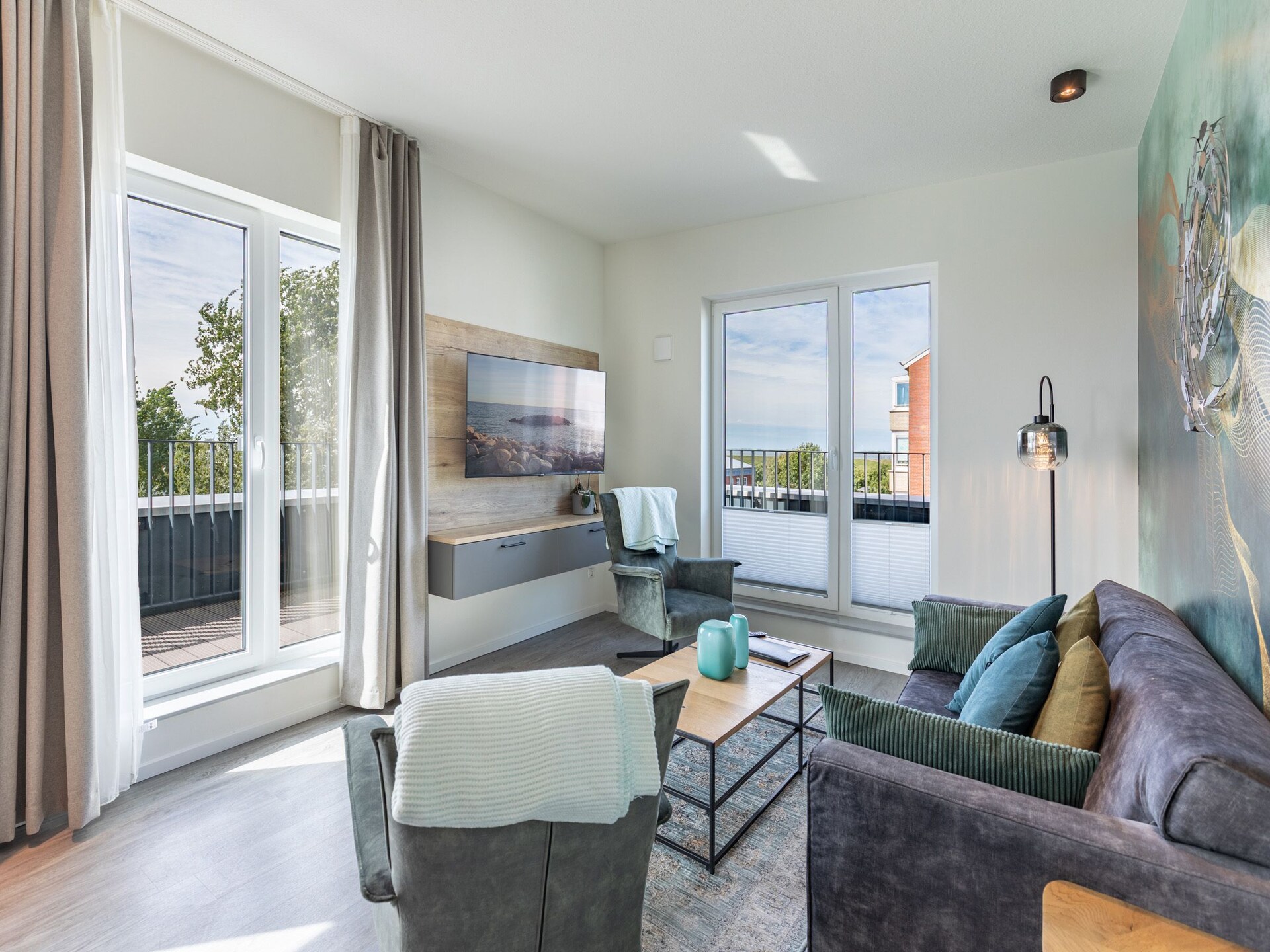 Stijlvol penthouse met stoomsauna en panoramisch zeezicht op Nordstrand - foto 7