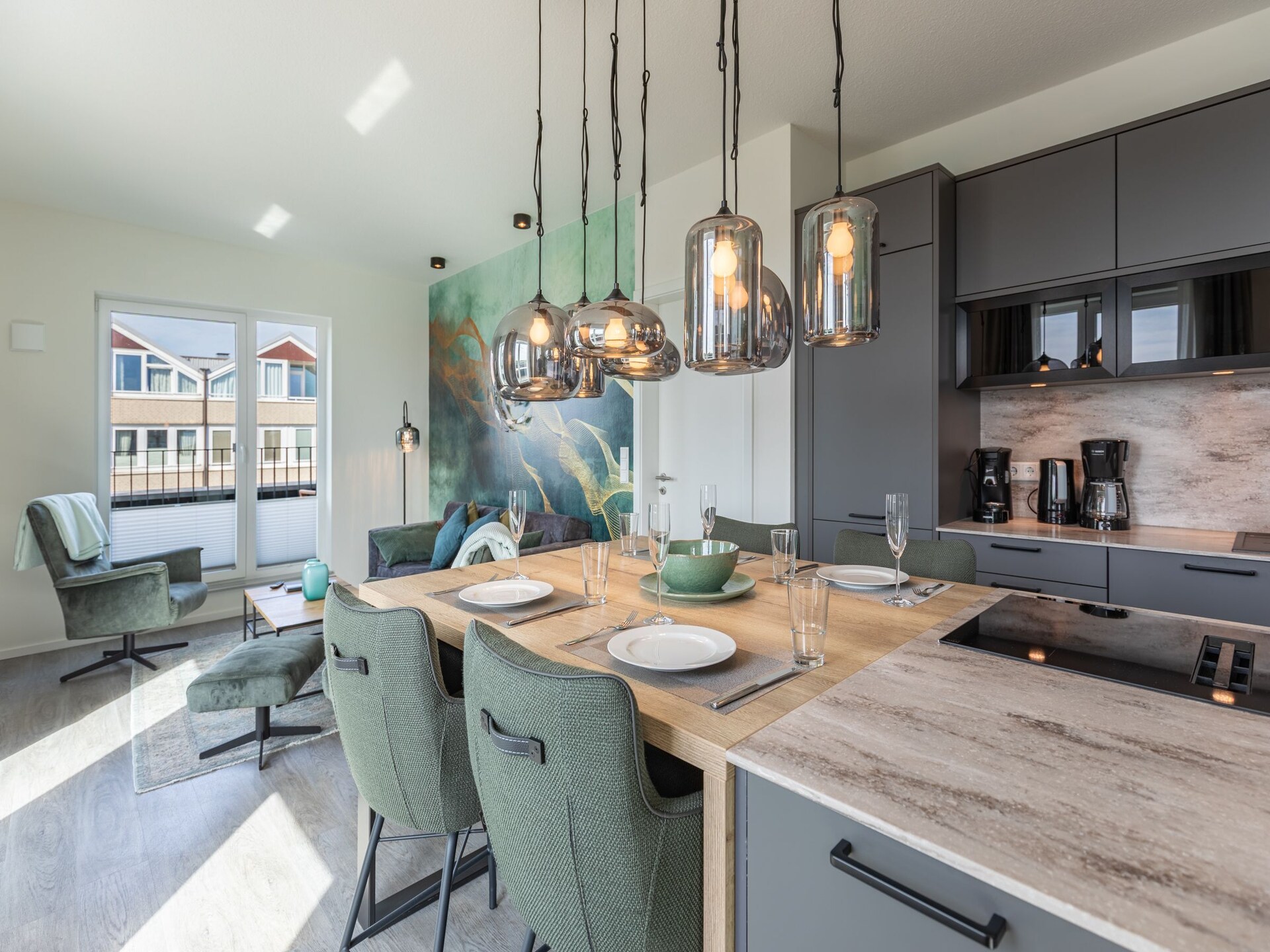 Stijlvol penthouse met stoomsauna en panoramisch zeezicht op Nordstrand - foto 13