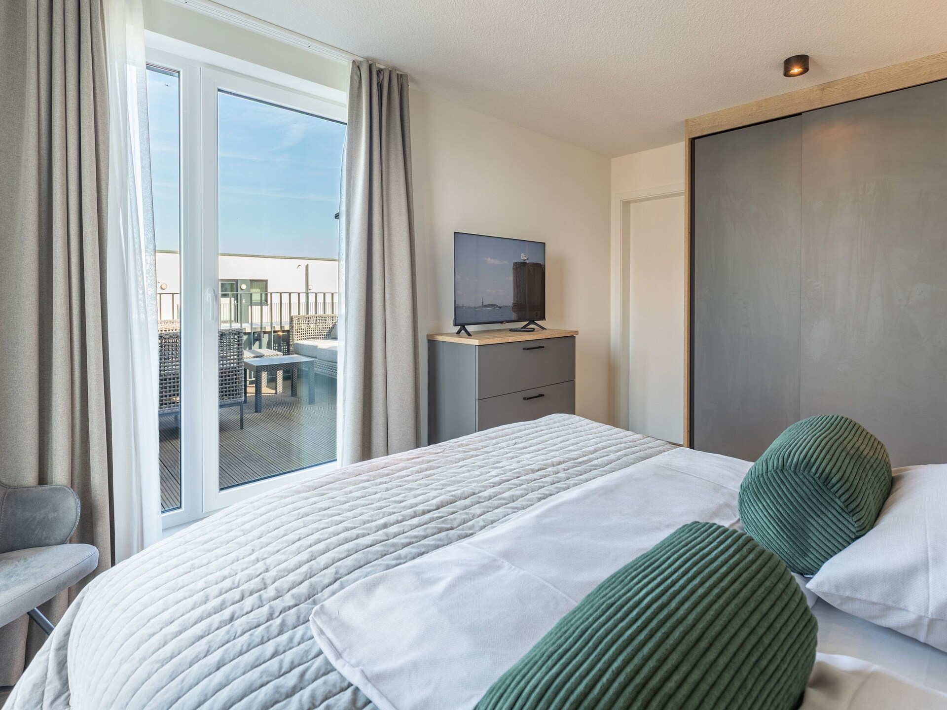 Stijlvol penthouse met stoomsauna en panoramisch zeezicht op Nordstrand - foto 23