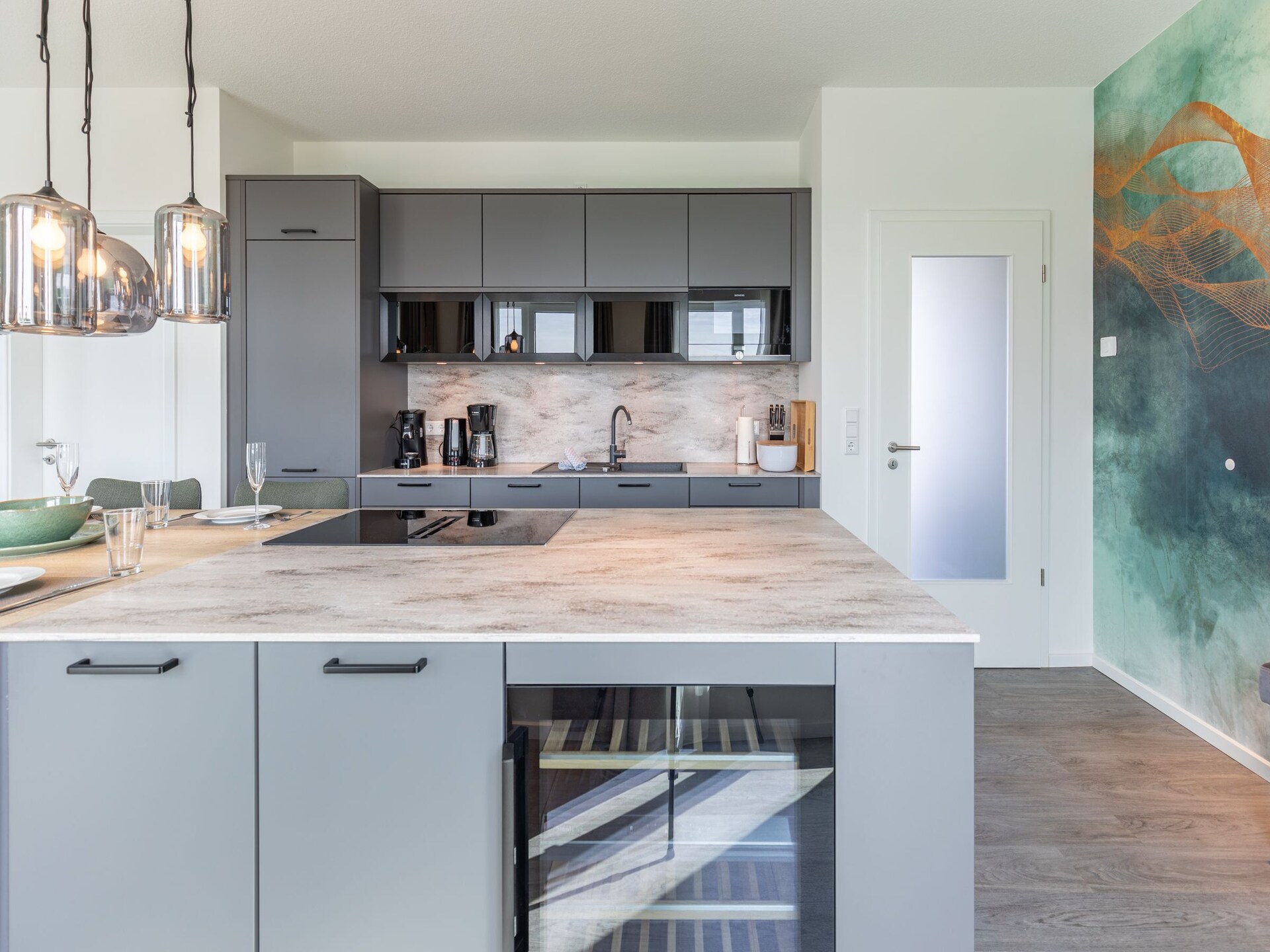 Stijlvol penthouse met stoomsauna en panoramisch zeezicht op Nordstrand - foto 14