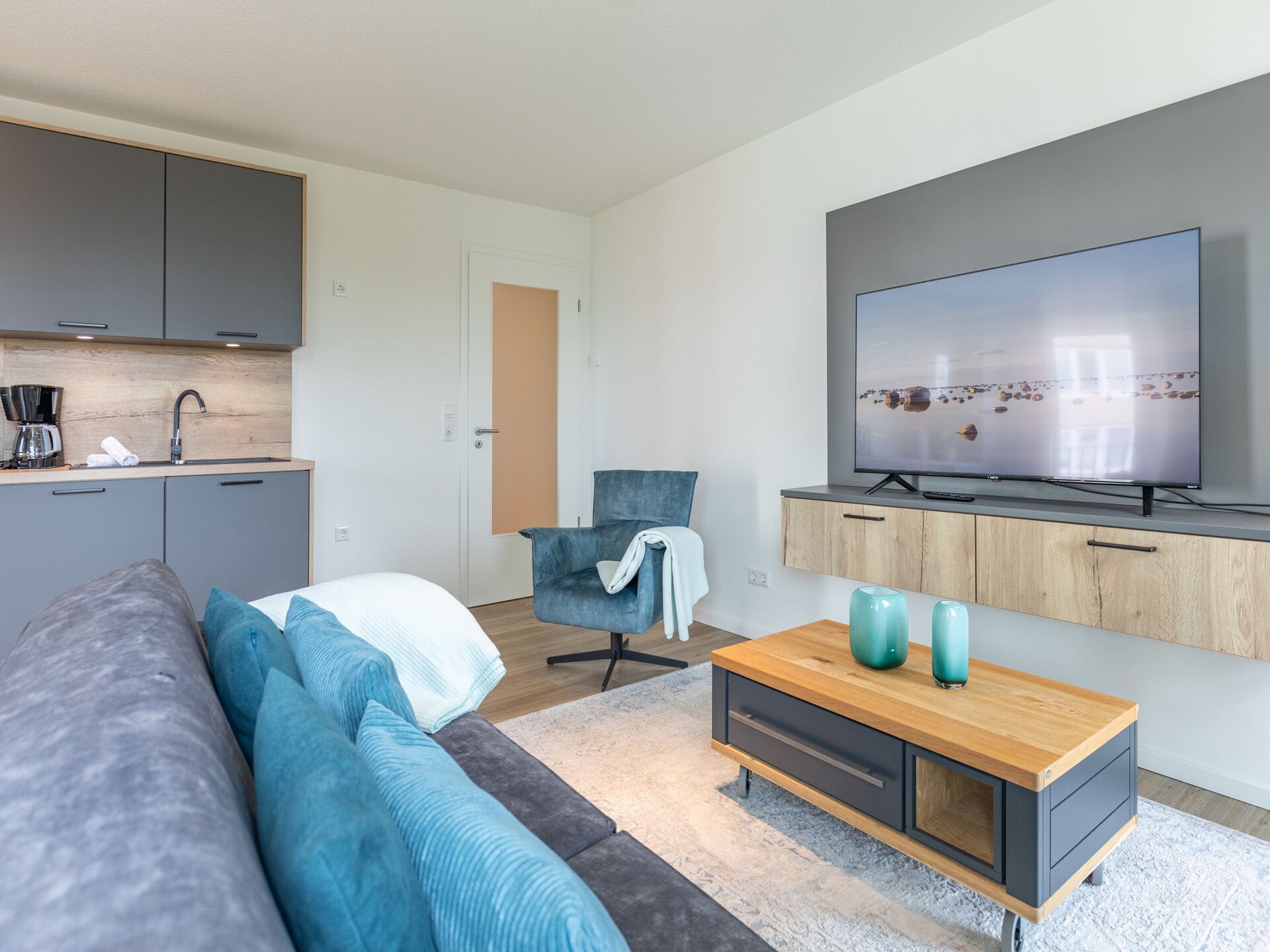 Luxe appartement met zeezicht, sauna en balkon op Nordstrand - foto 8