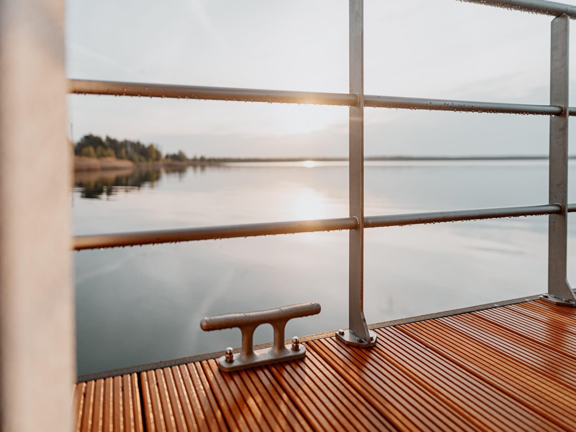Modern hausboot aan Gräbendorfer See in Spreewald voor 4 personen - foto 11