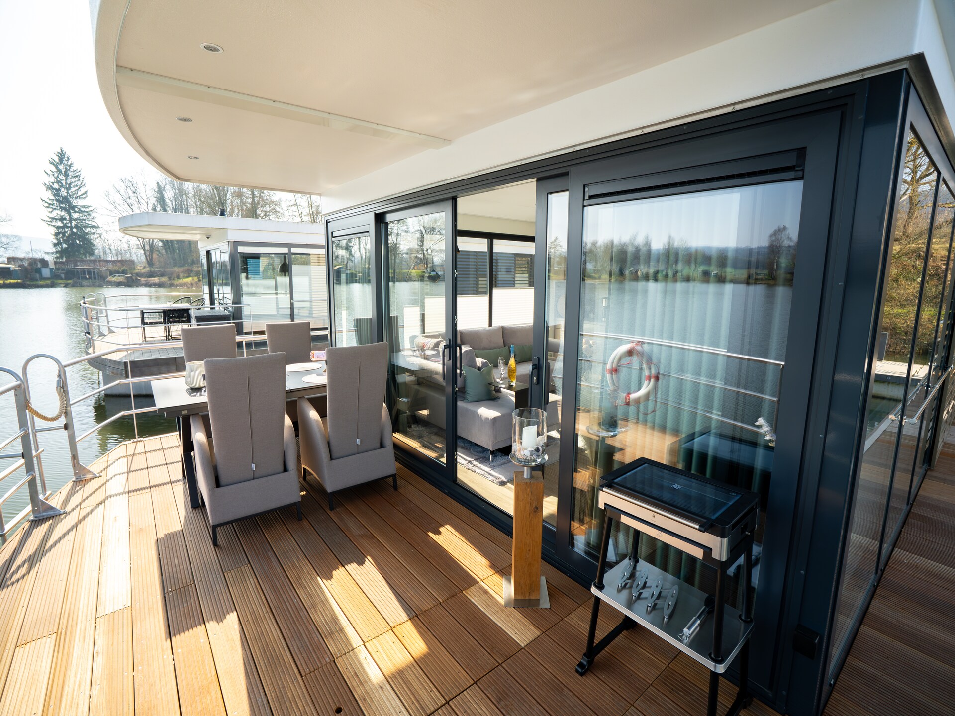4-persoons luxe woonboot aan het meer in Höxter · 4 pers. - foto 2