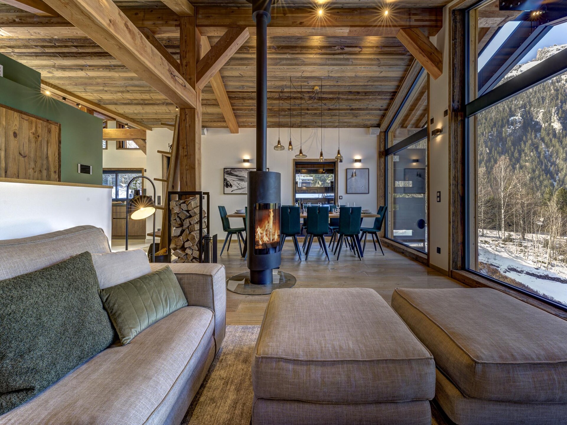 Luxe chalet Green Forest met zwembad en wellness, direct aan golfbaan Chamonix - foto 8