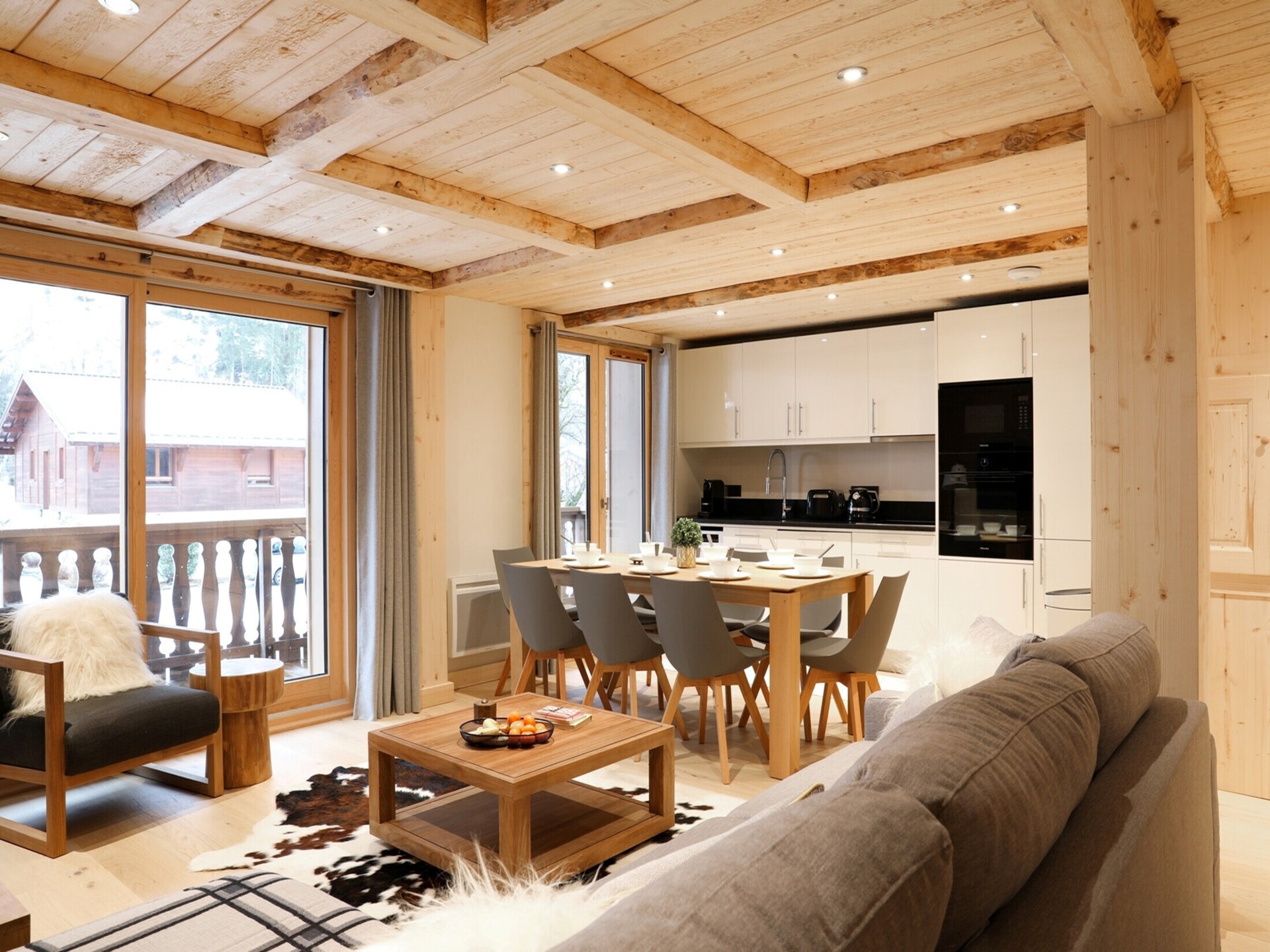Stijlvol appartement voor 6 aan de golfbaan met Mont Blanc uitzicht - foto 6